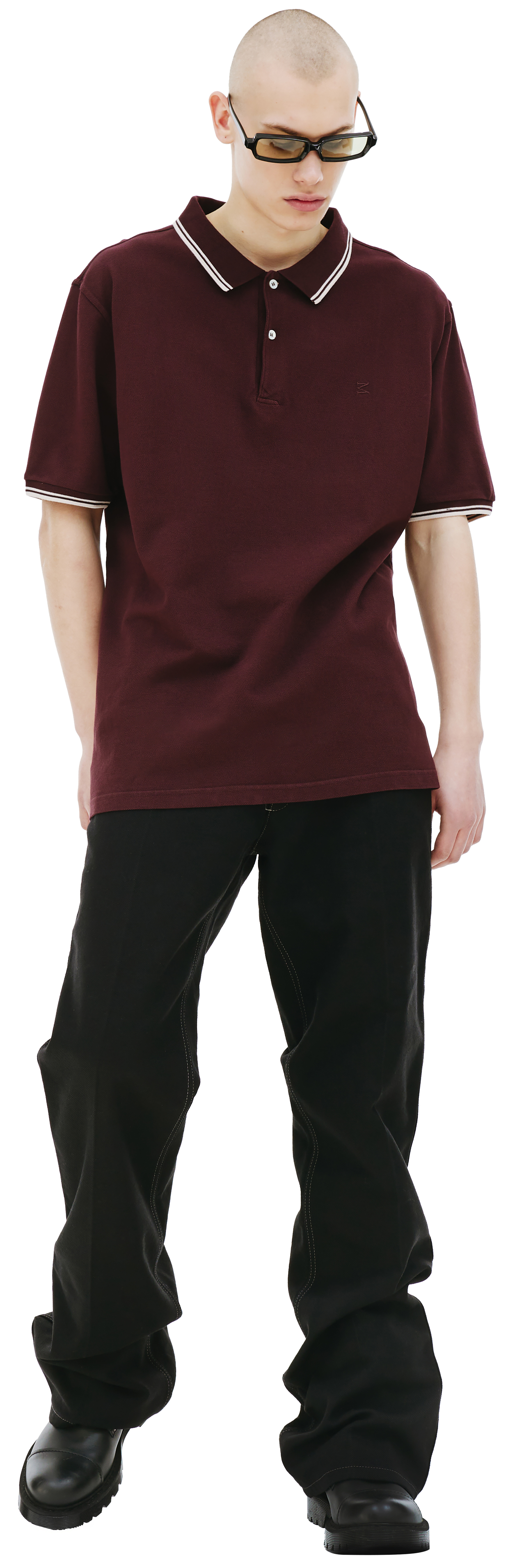 Maison Margiela Embroidered logo polo