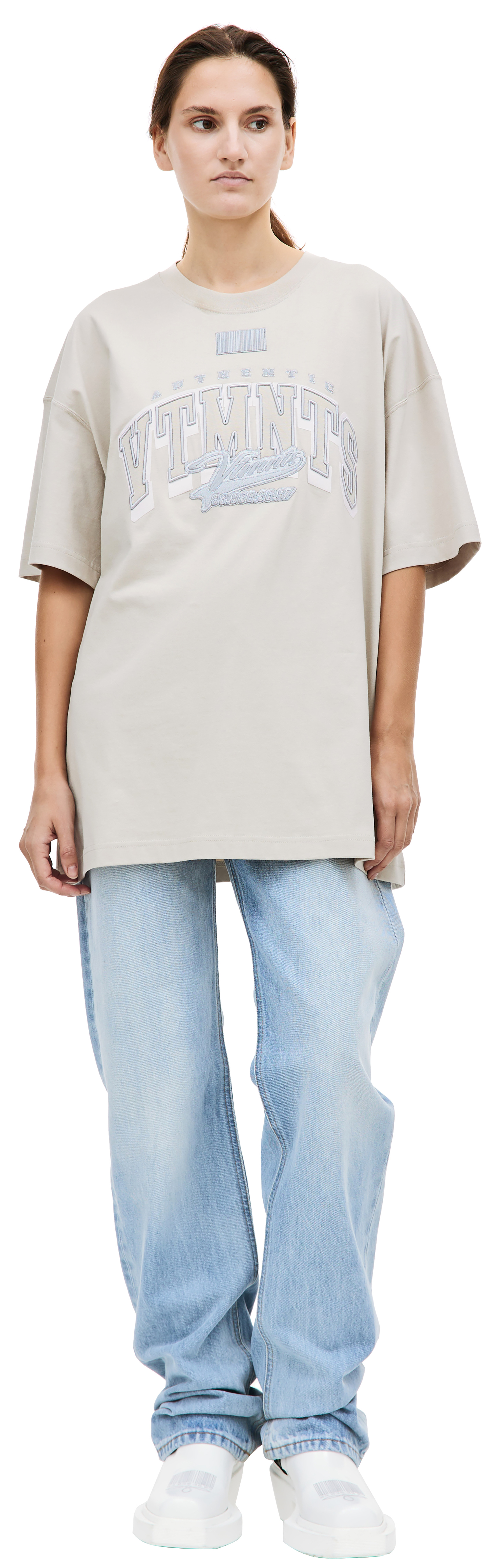 VTMNTS Beige College t-shirt