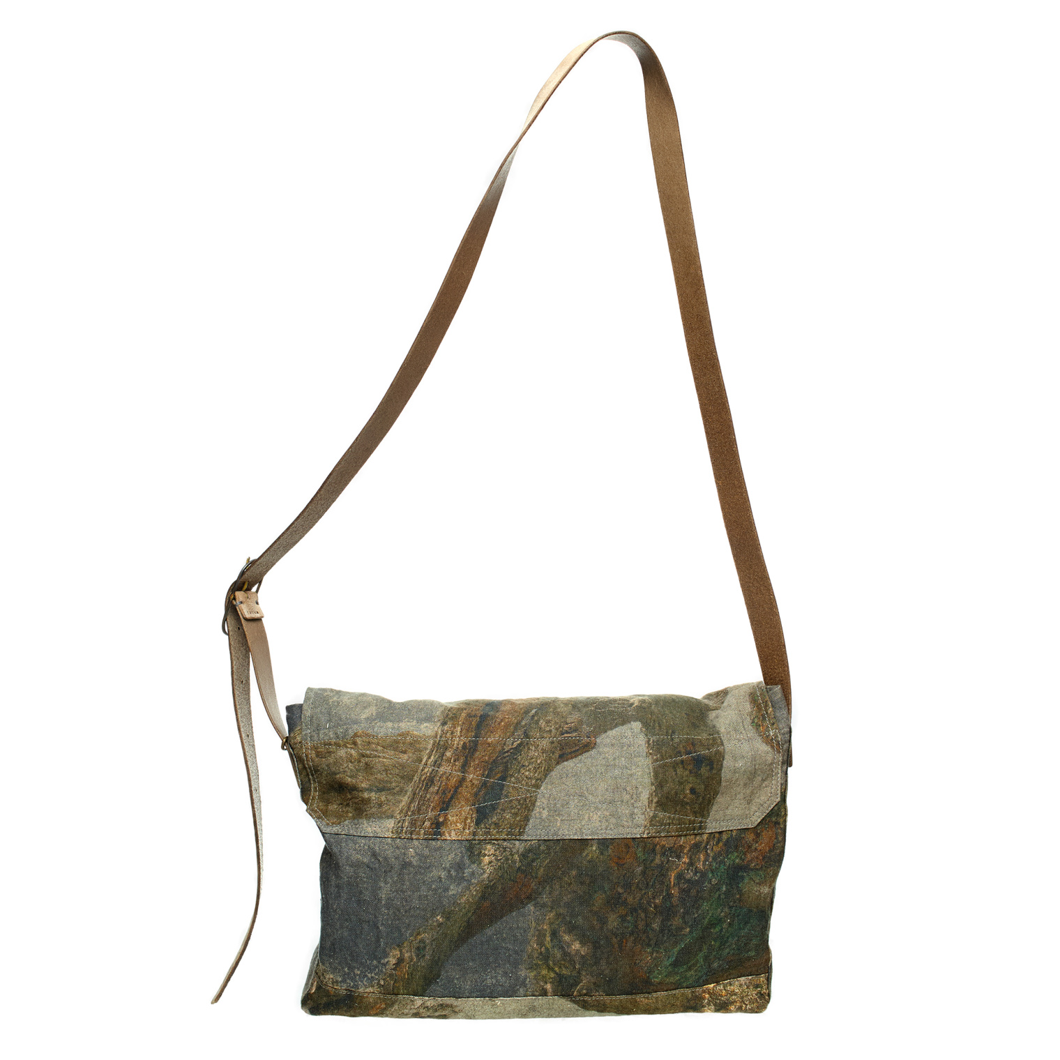 Ziggy Chen Khaki bag with print
