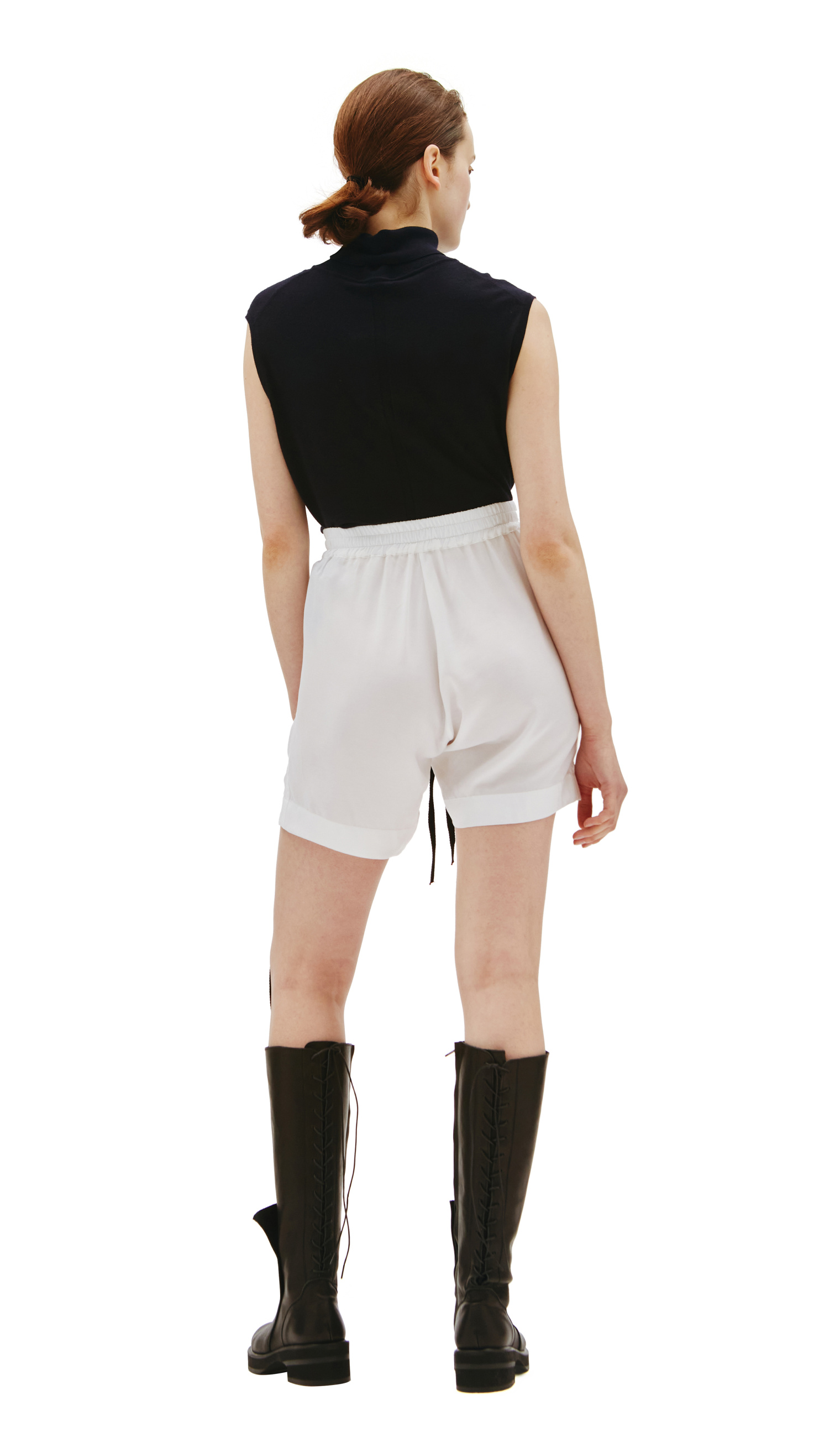 Ann Demeulemeester White Angela viscose shorts