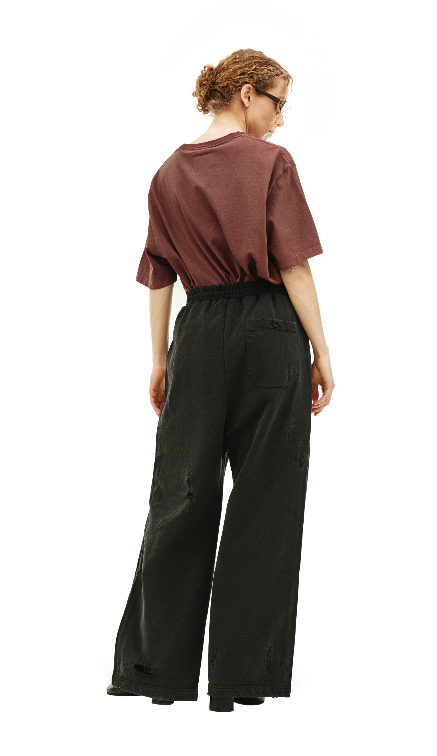 doublet DESTROYED WIDE TROUSERS-