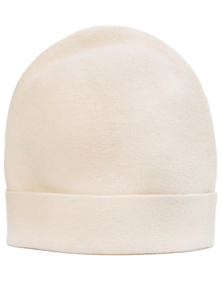 Y\'s Oversize Cream Beanie