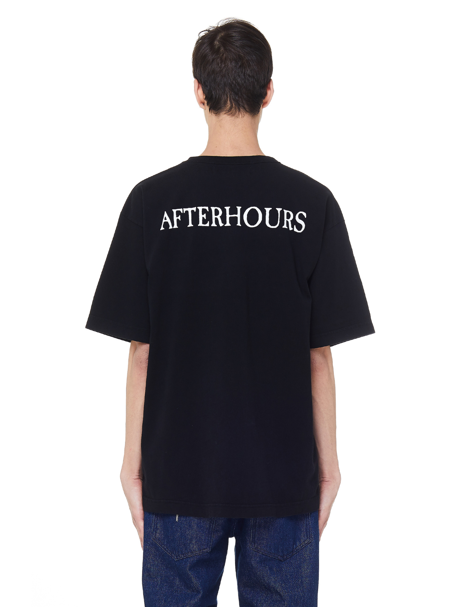 Midnight Studios Black Jesus Loves Printed T-shirt