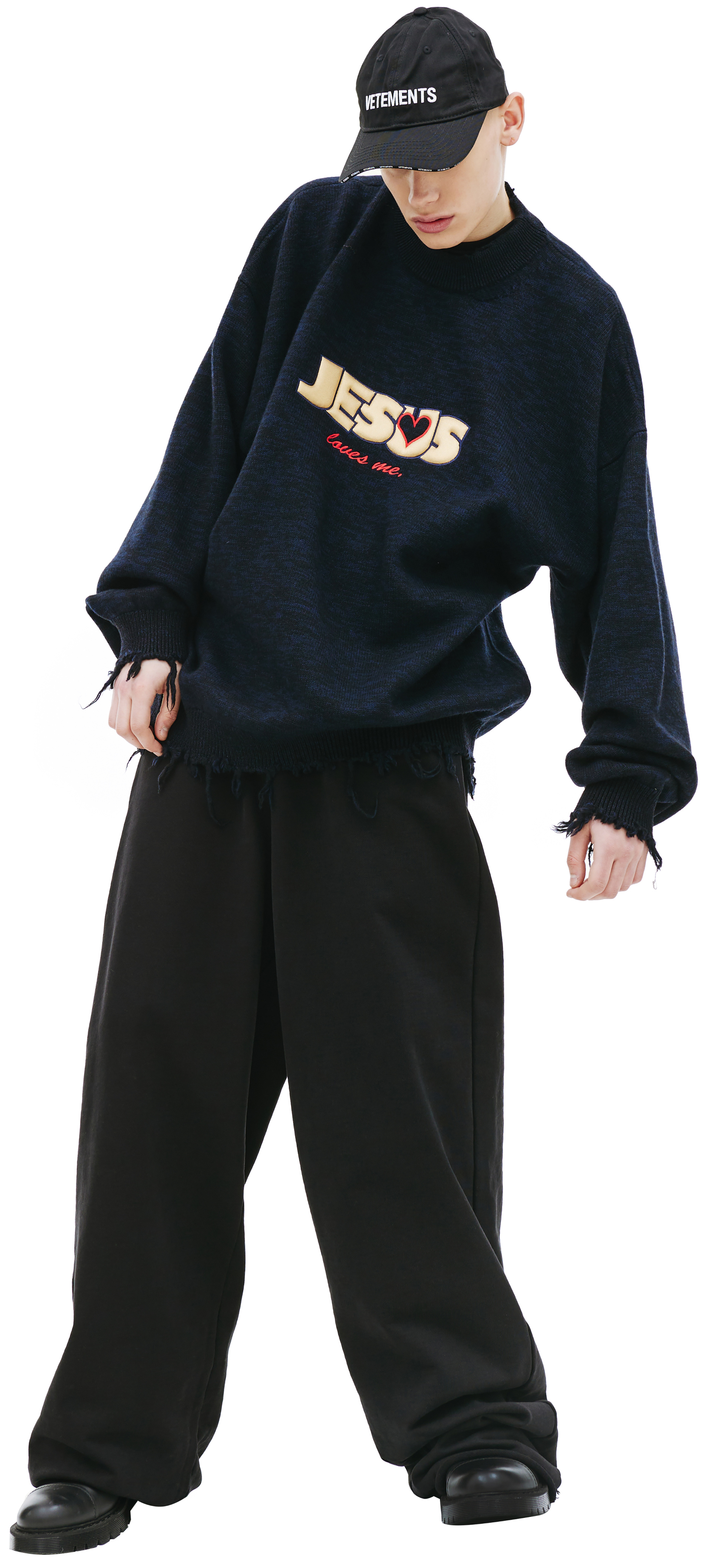 VETEMENTS \'Jesus Loves Me\' wool sweater