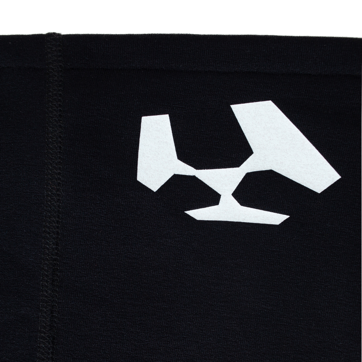 Acronym Black logo snood scarf