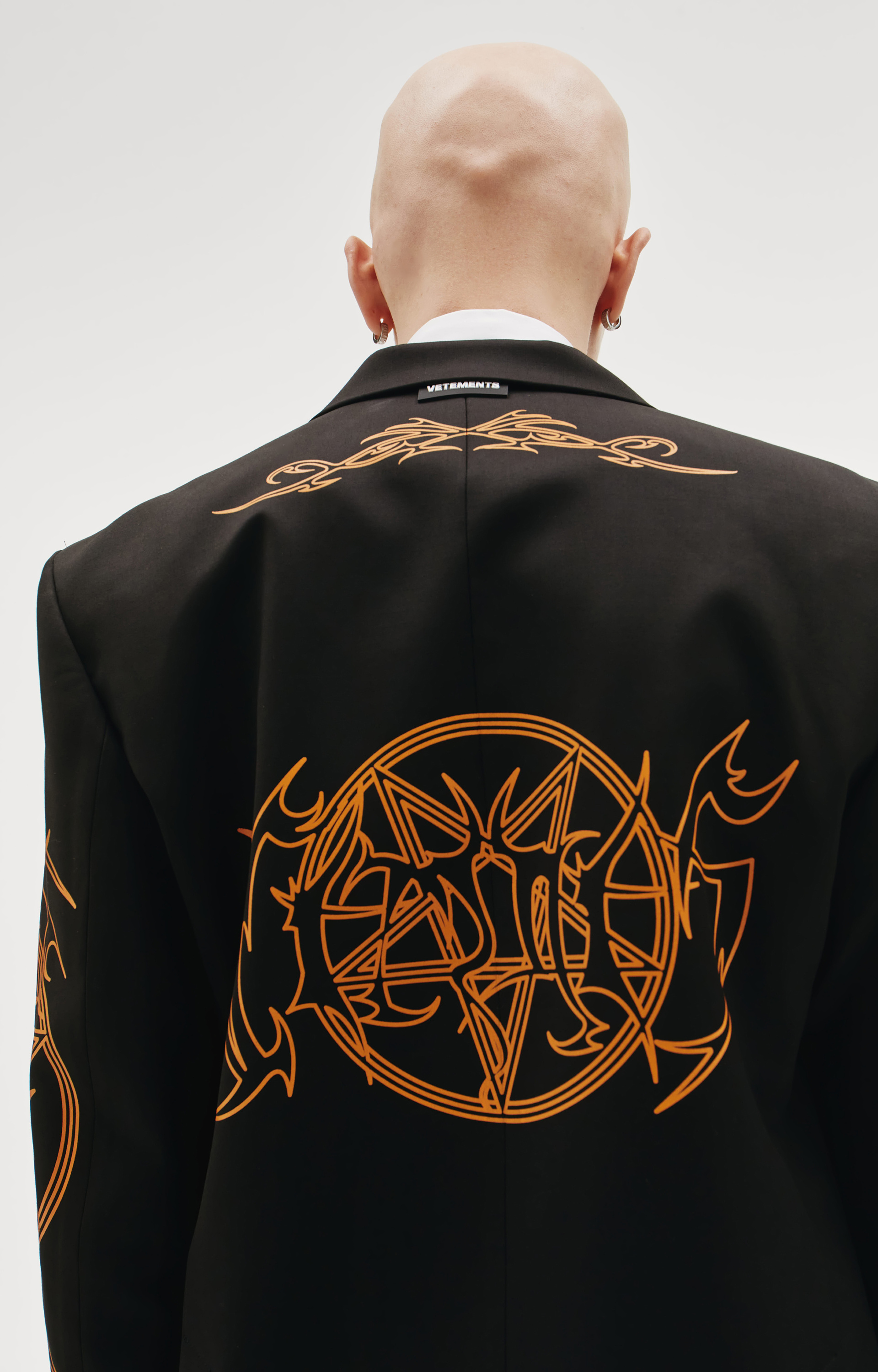 VETEMENTS Trible-print oversized blazer