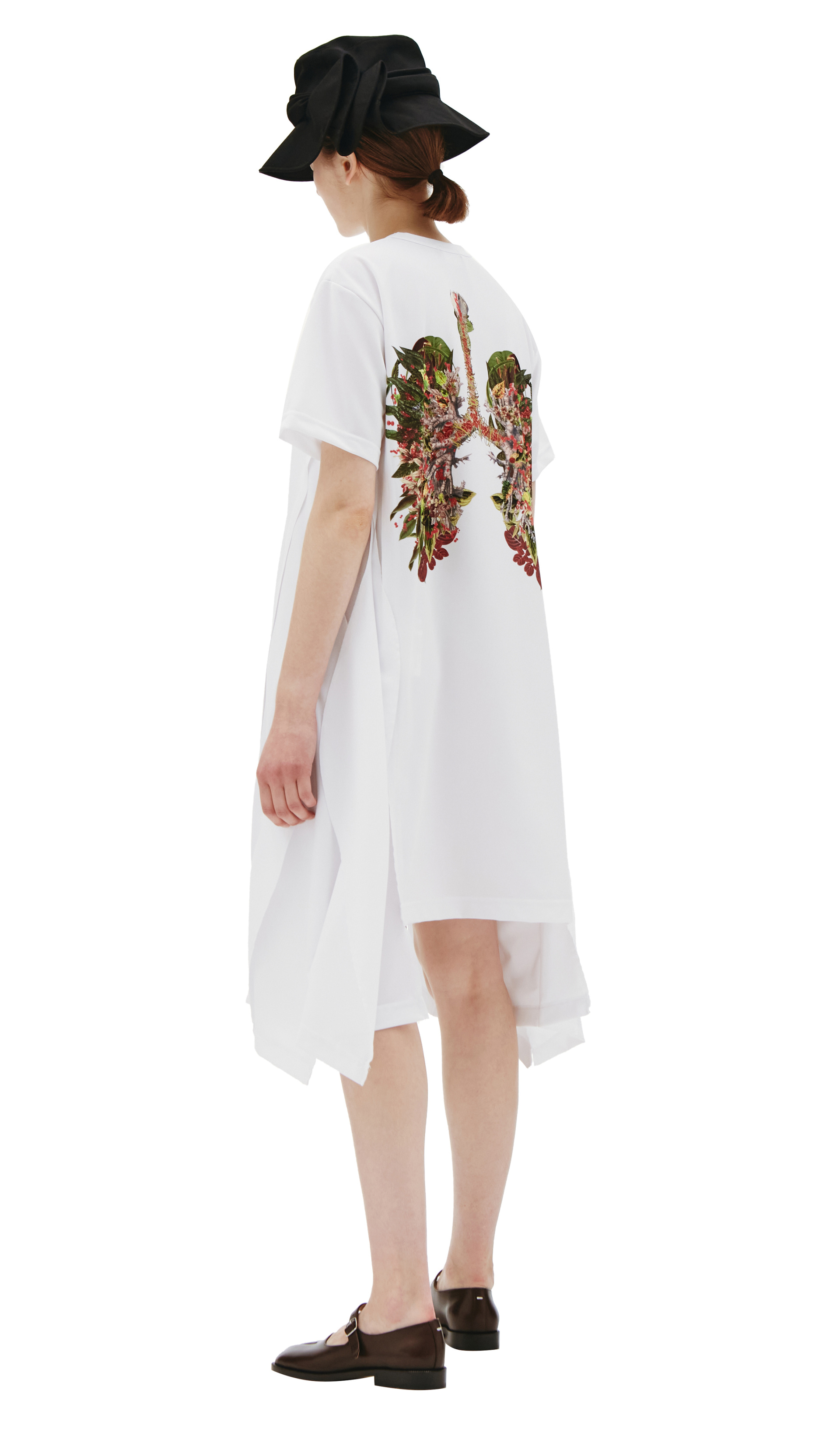 Comme des Garcons Homme plus Asymmetric  printed t-shirt