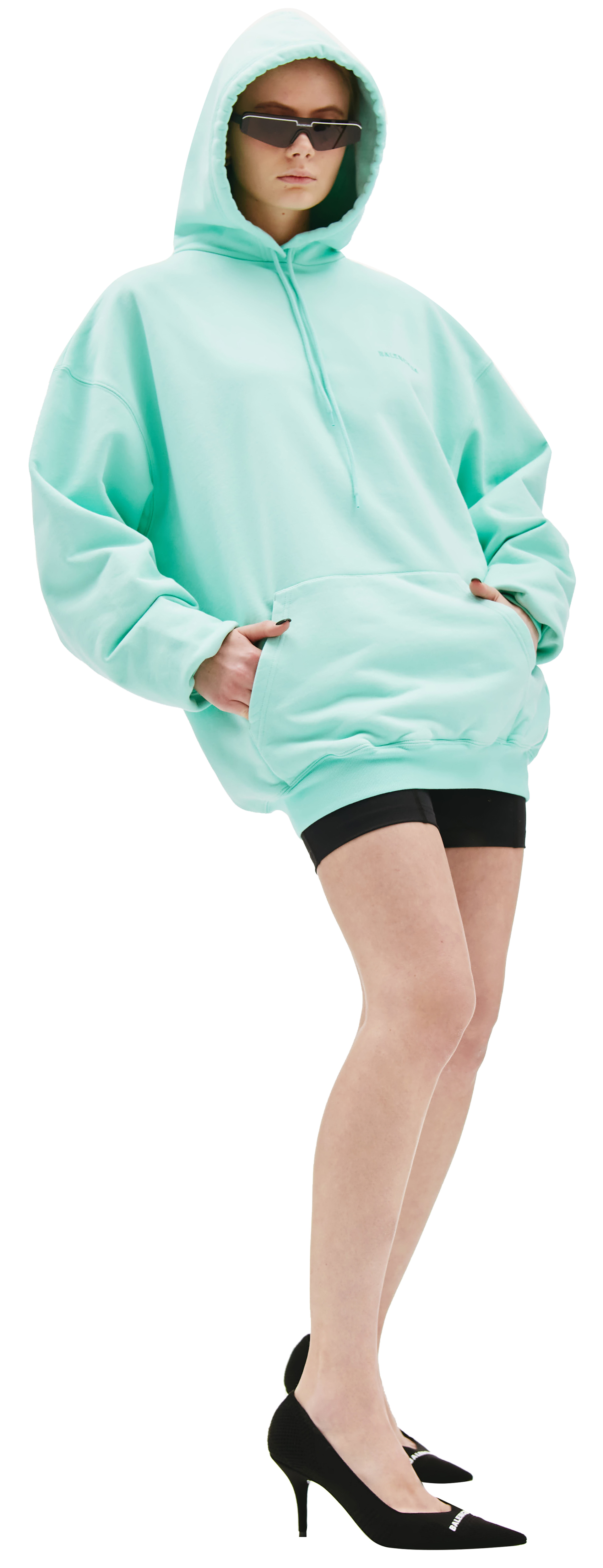 Balenciaga Mint Logo Hoodie
