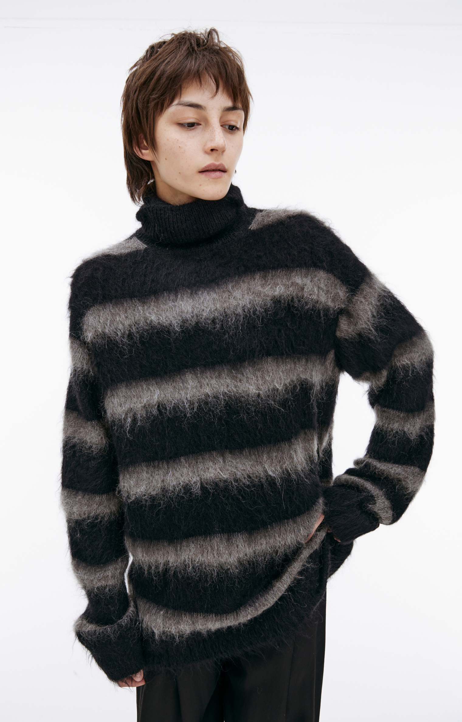 Yohji Yamamoto Striped wool sweater