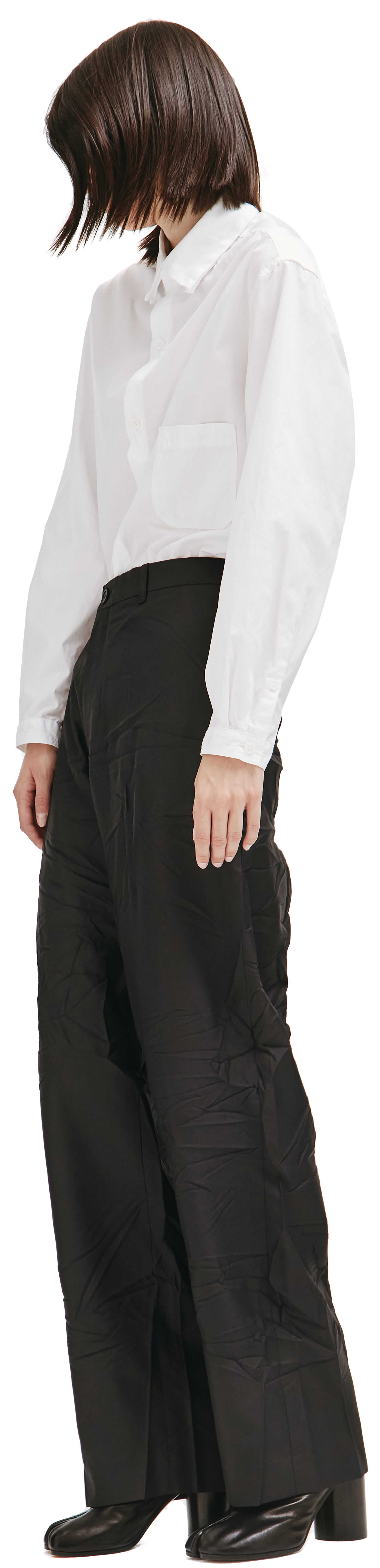 Balenciaga Wrinkled Pants in Black