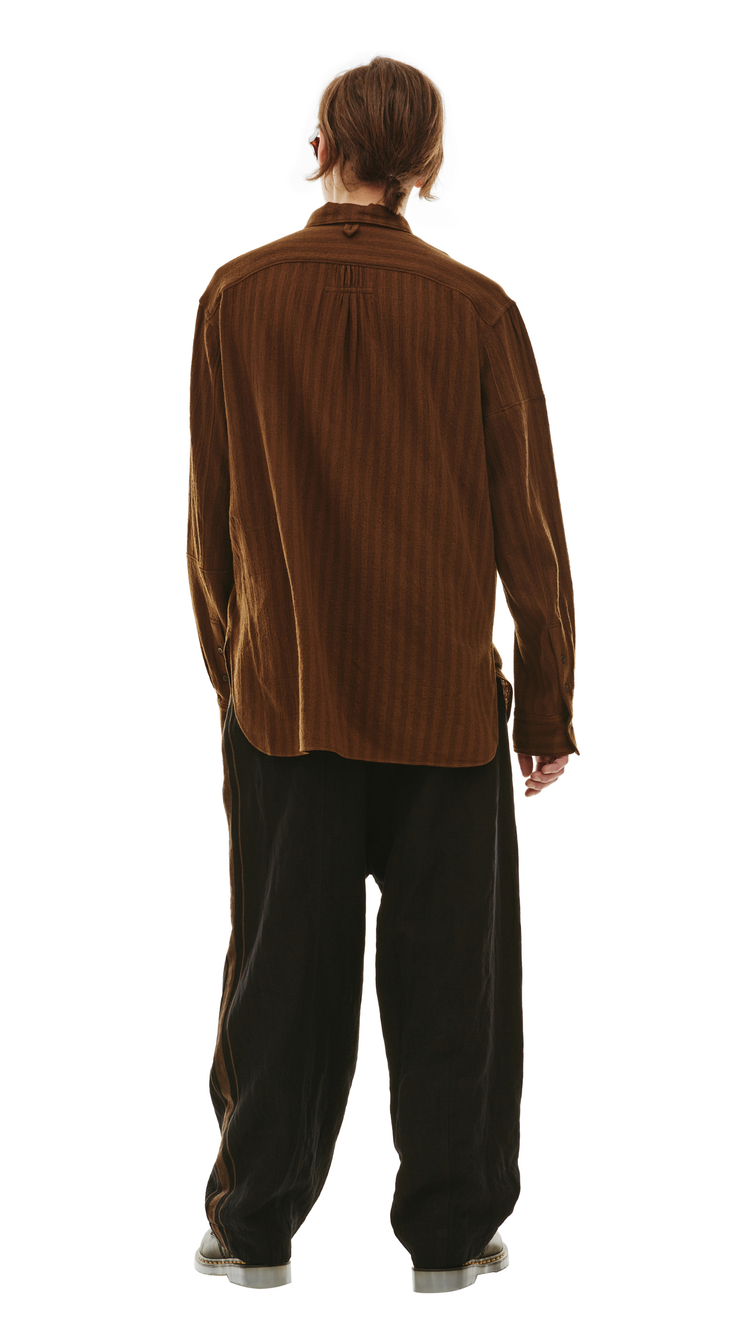 Ziggy Chen Рубашка из шерсти с накладным карманом