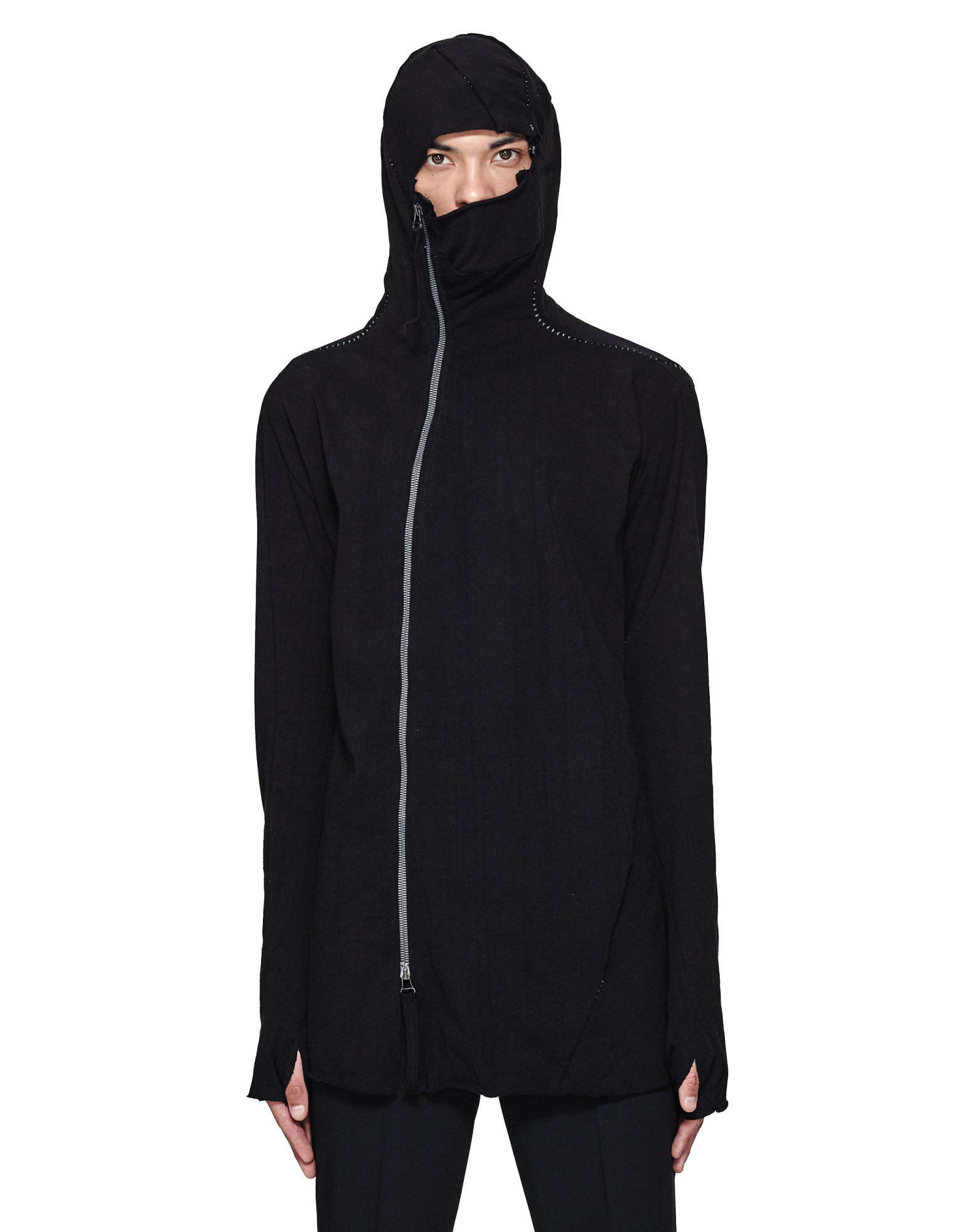 Buy Leon Emanuel Blanck men black cotton zip hoodie for $885