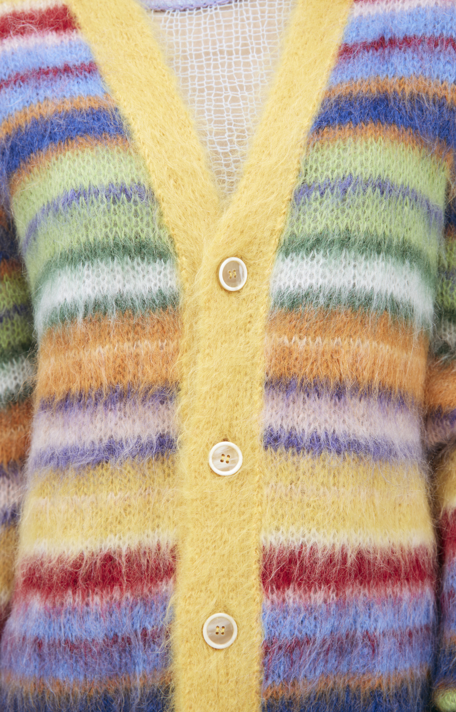 Marni Striped mohair cardigan