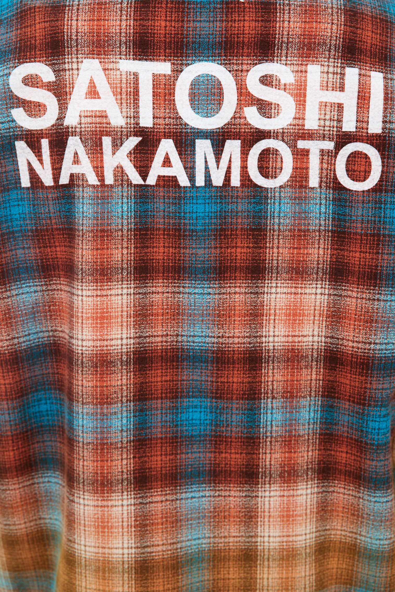 Satoshi Nakamoto Plaid shirt with patch pocket