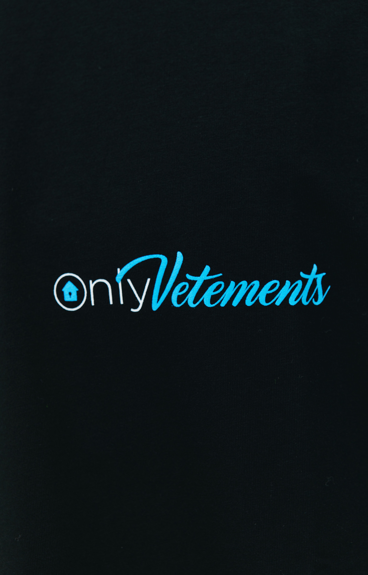 VETEMENTS Black \'Only Vetements\' T-Shirt