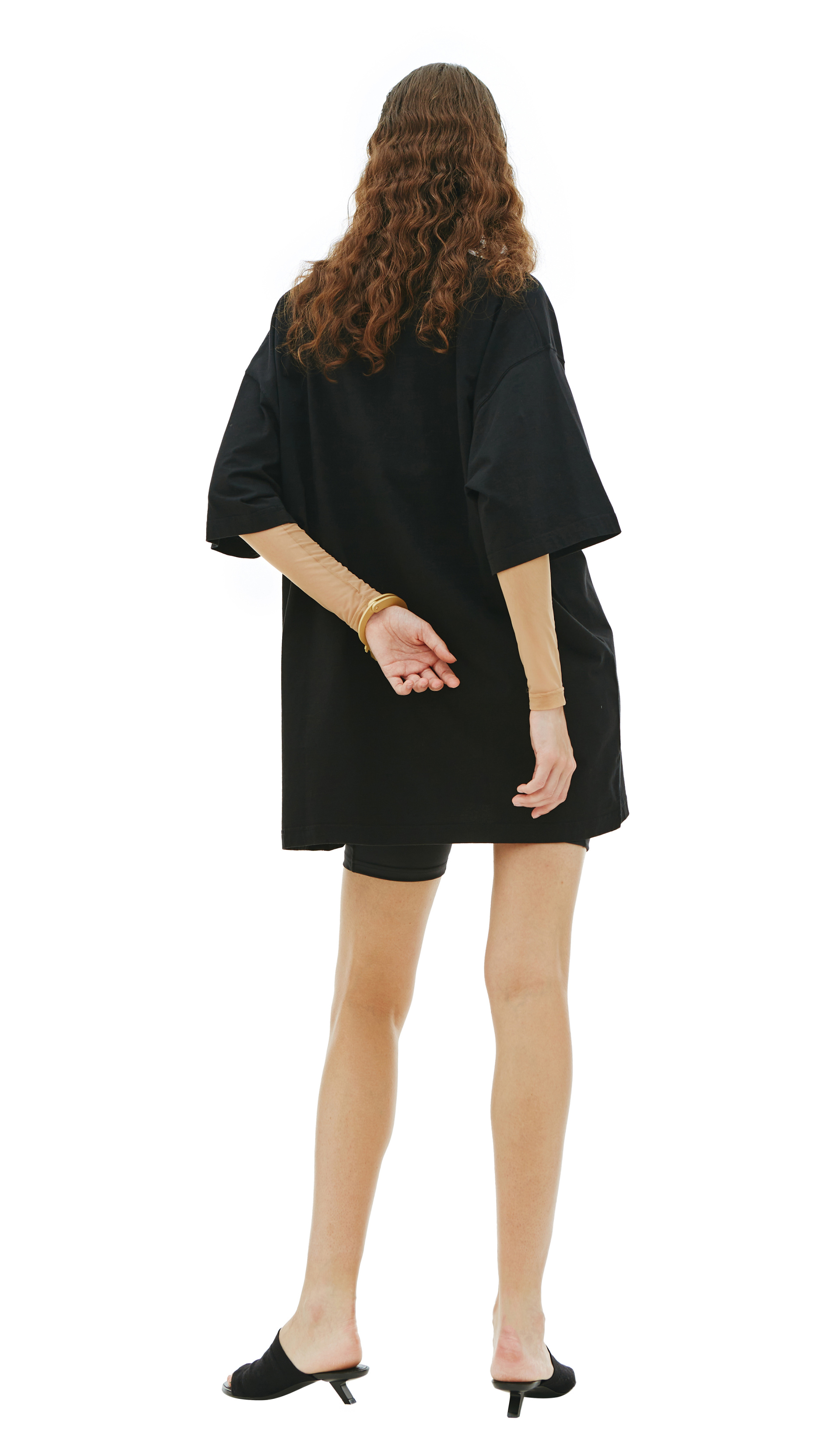 VETEMENTS Black printed t-shirt