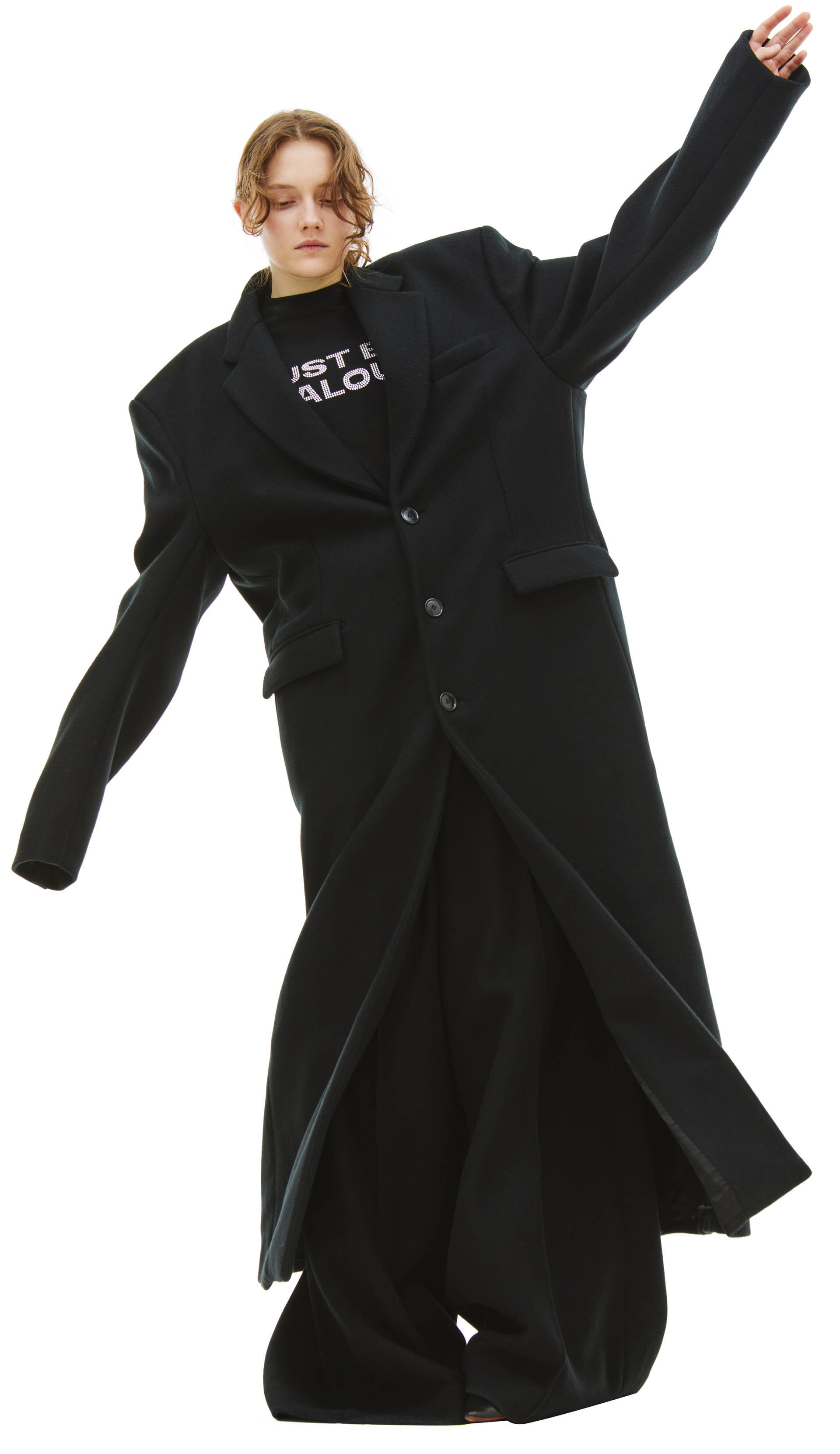 VETEMENTS Black Oversized Coat