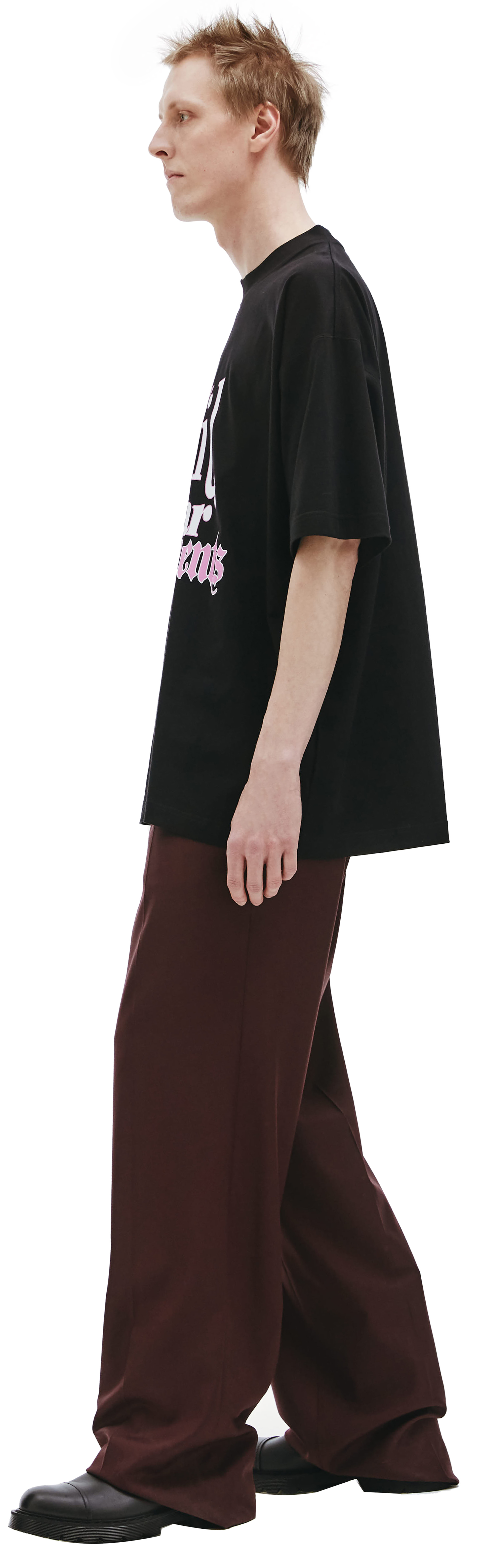 VETEMENTS Black printed The Devil T-shirt