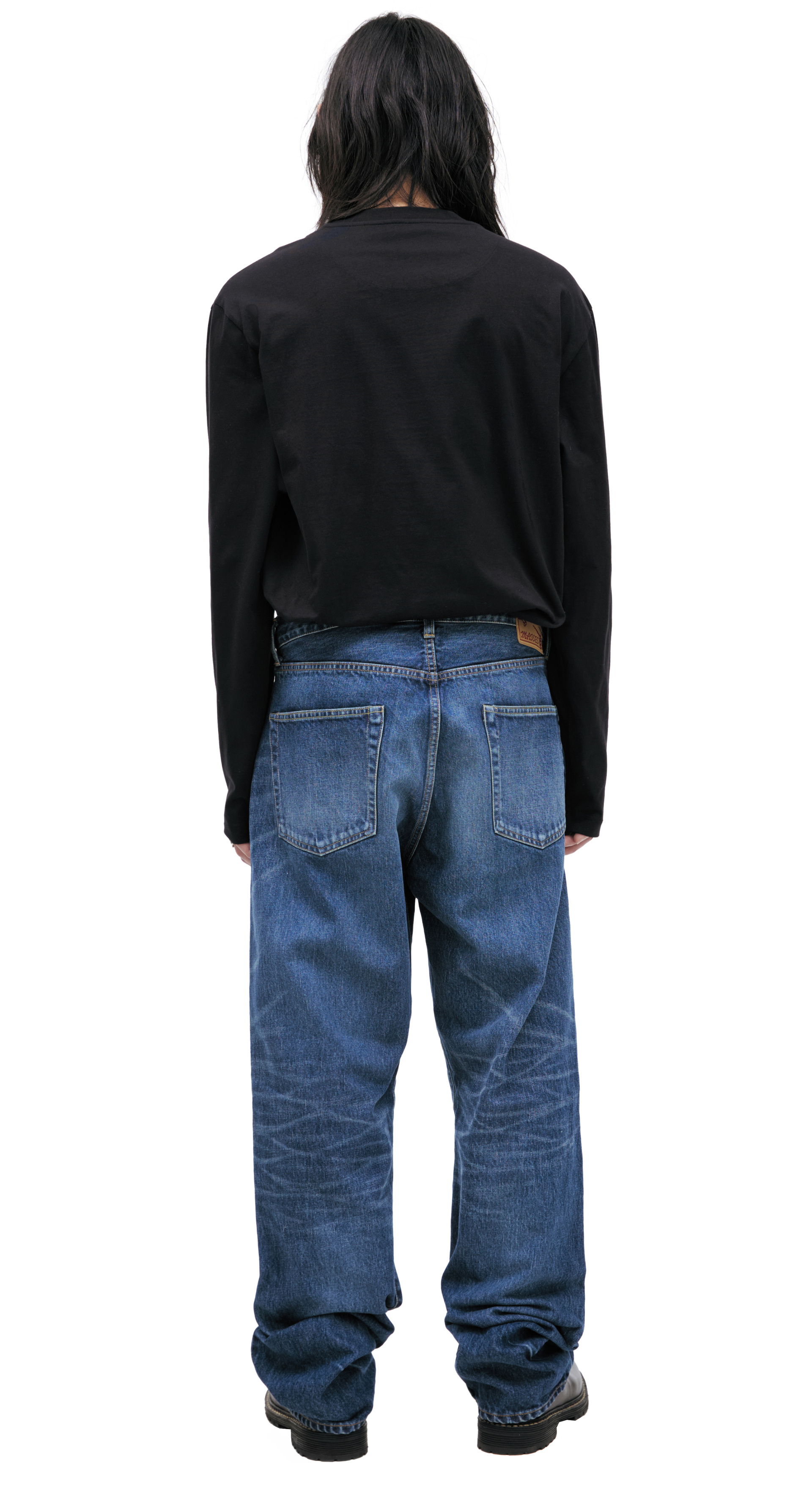 Maison Mihara Yasuhiro Blue jeans with scuffs