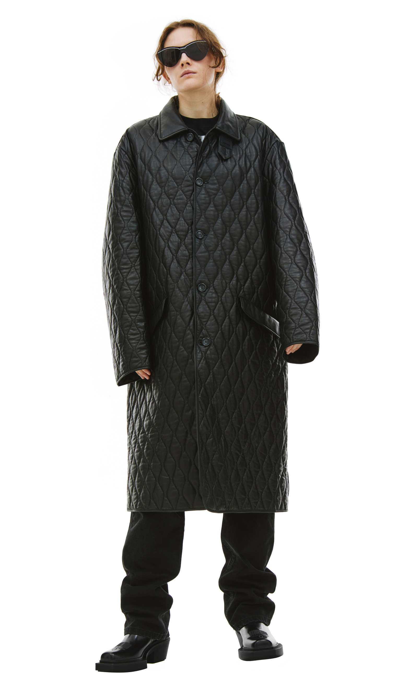 VTMNTS Quilted leather coat