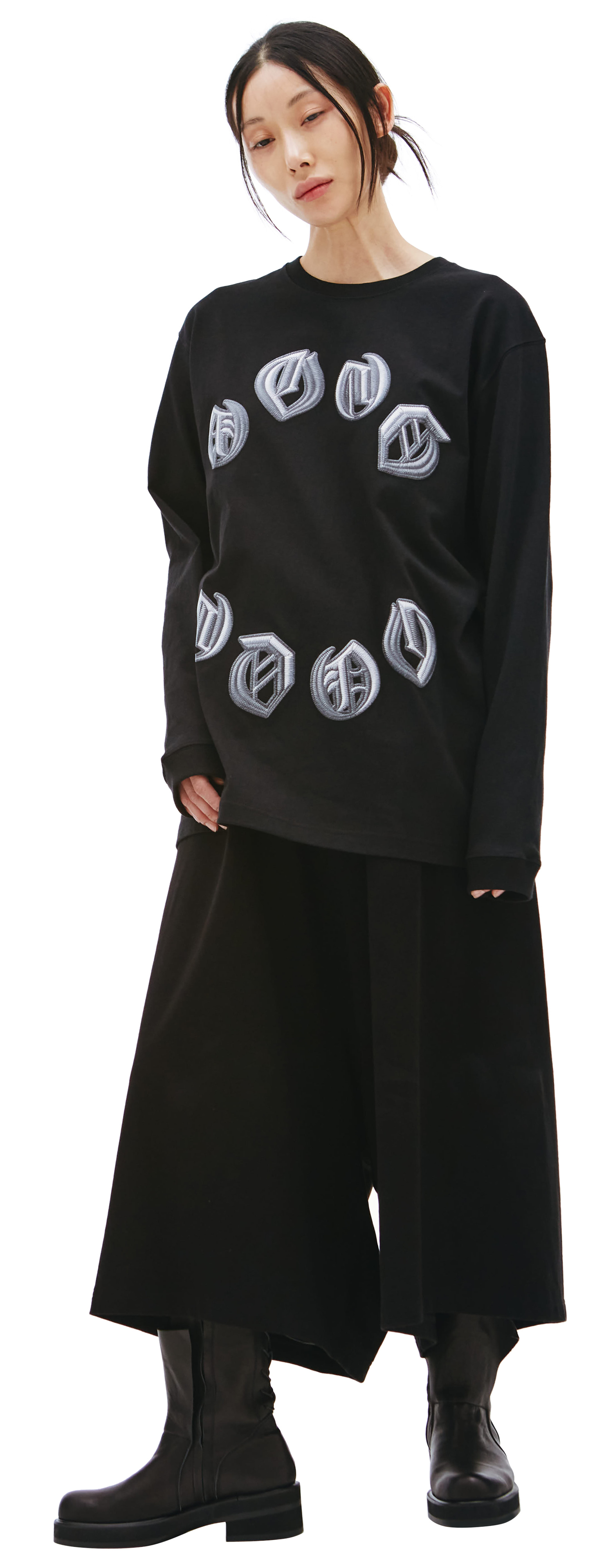 Y\'s Oversized longsleeve with print