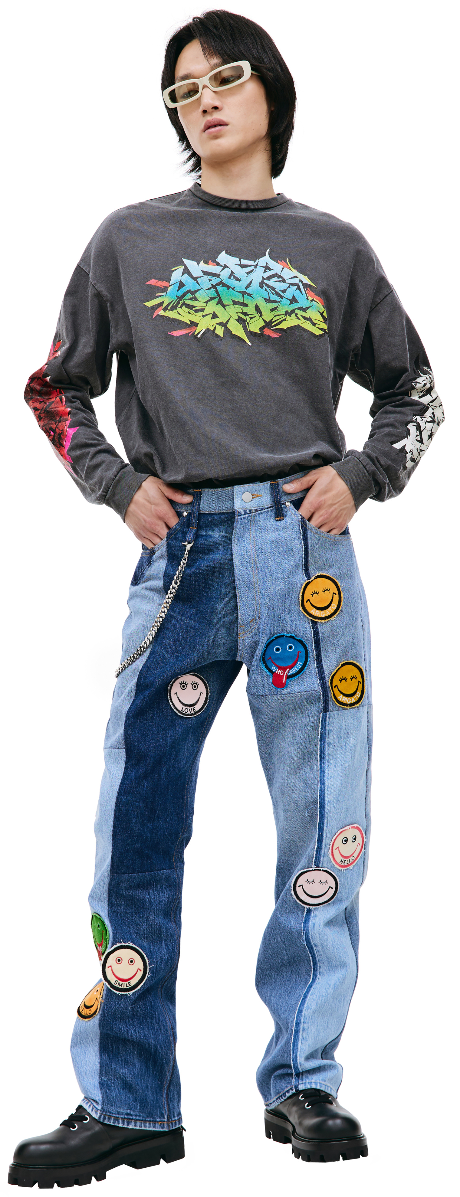 Children of the discordance Patched jeans