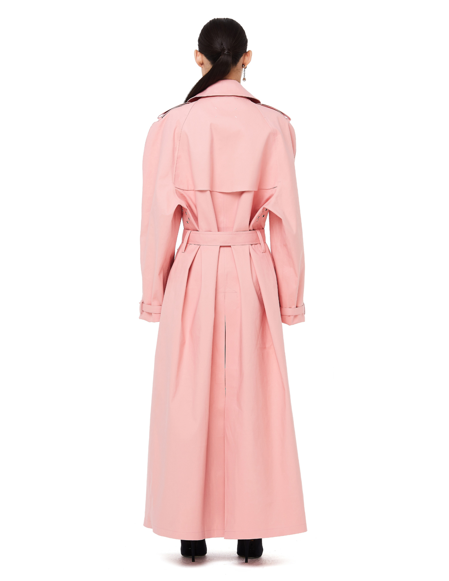 Maison Margiela Mackintosh Pink Waterproof Trench Coat