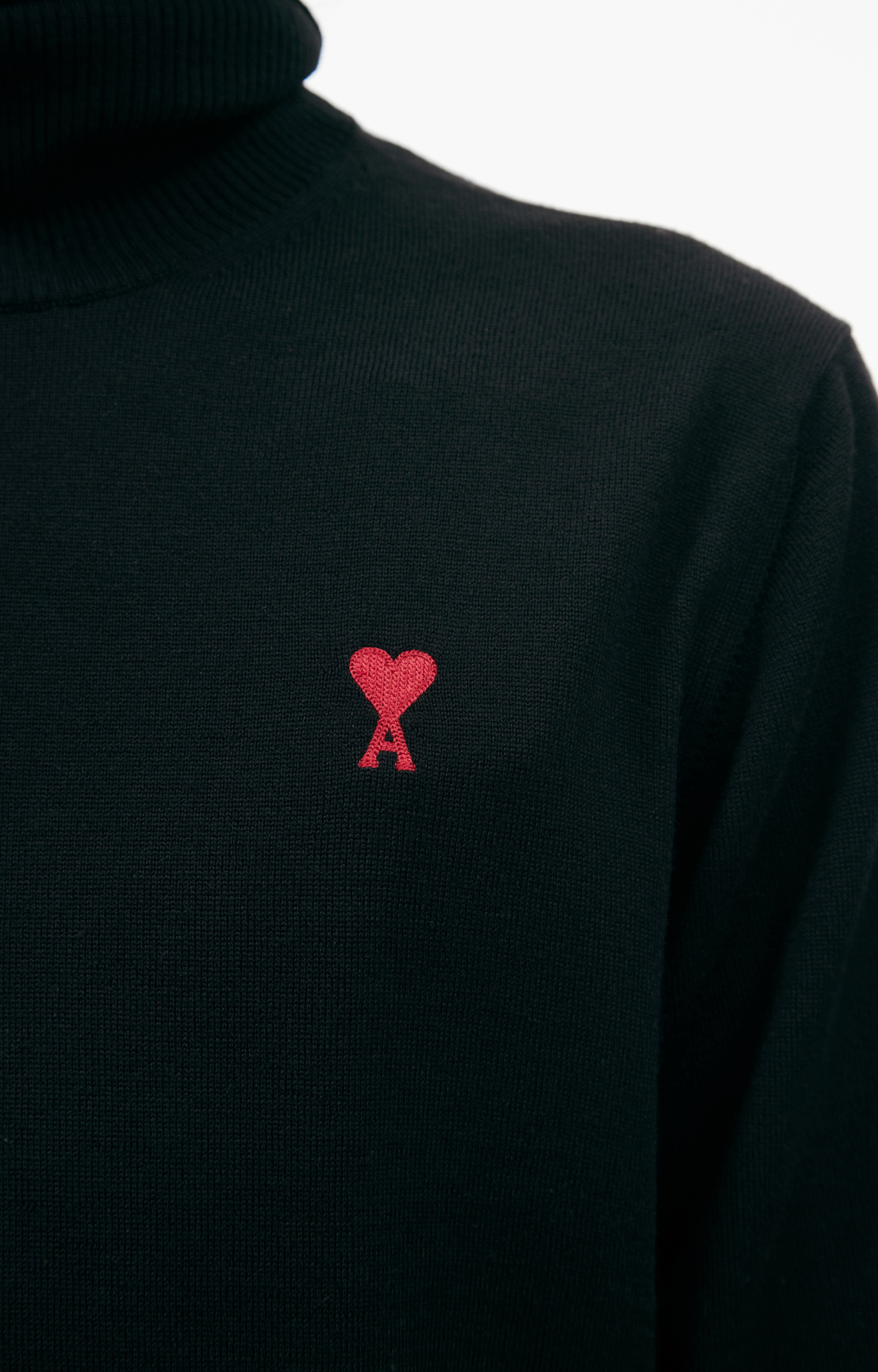 AMI PARIS Logo knitted turtleneck