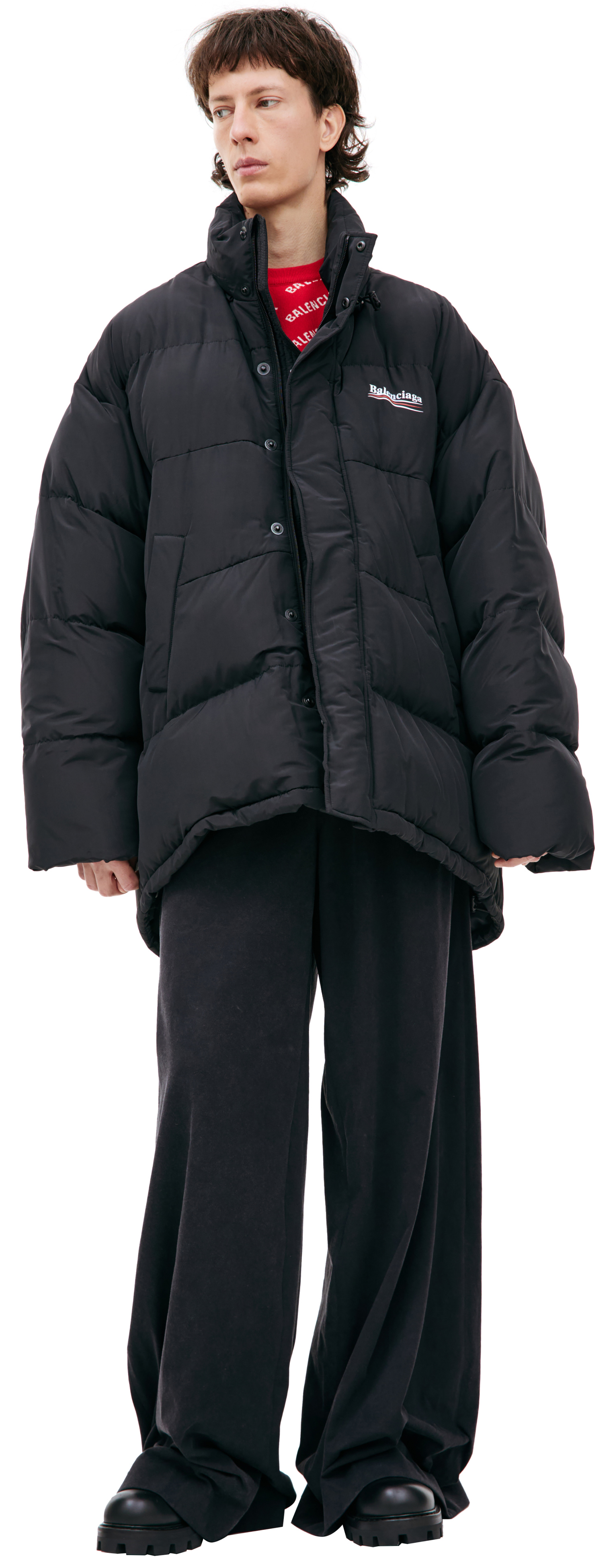 Balenciaga Oversize logo down jacket