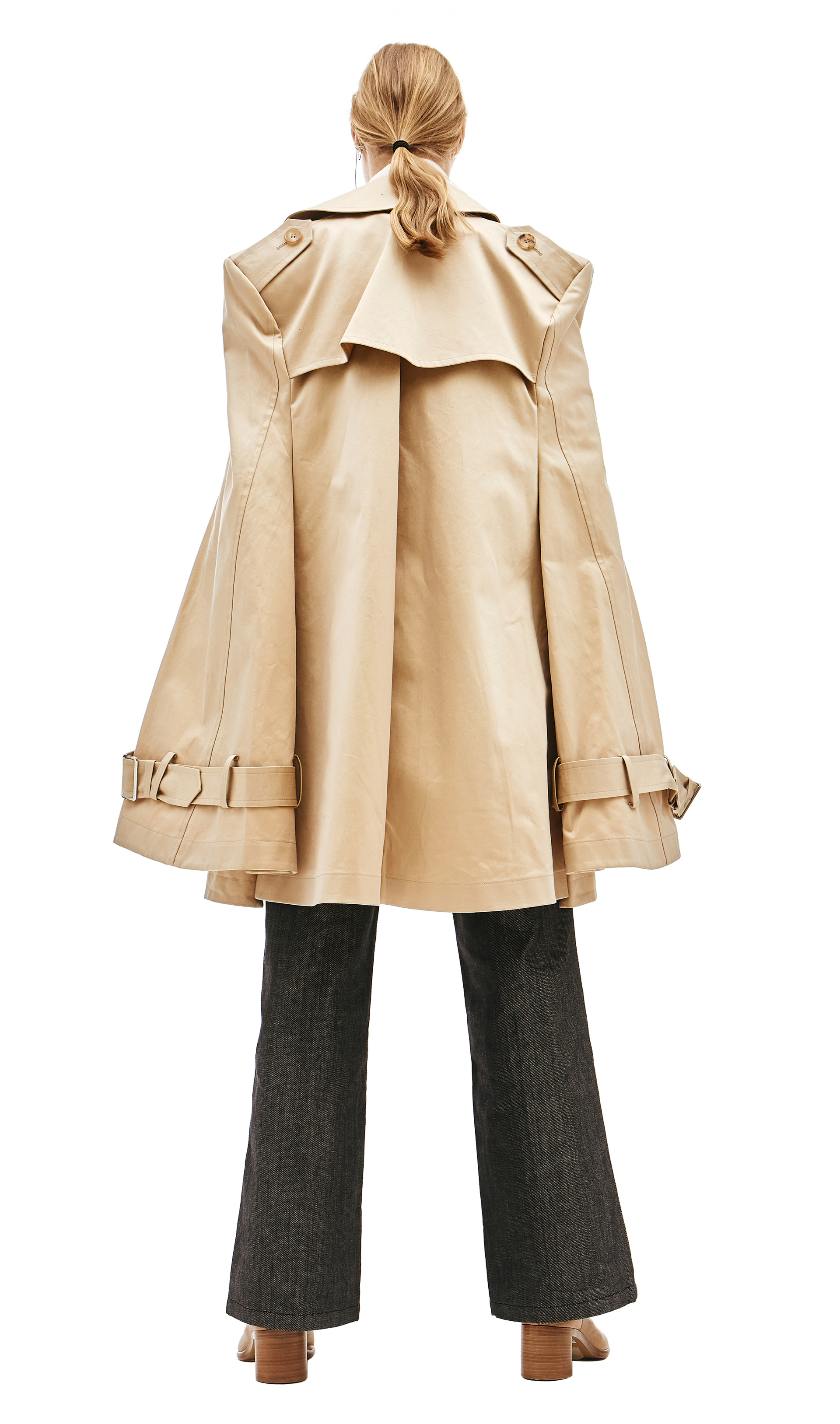 Junya Watanabe Beige Cotton Trench Coat