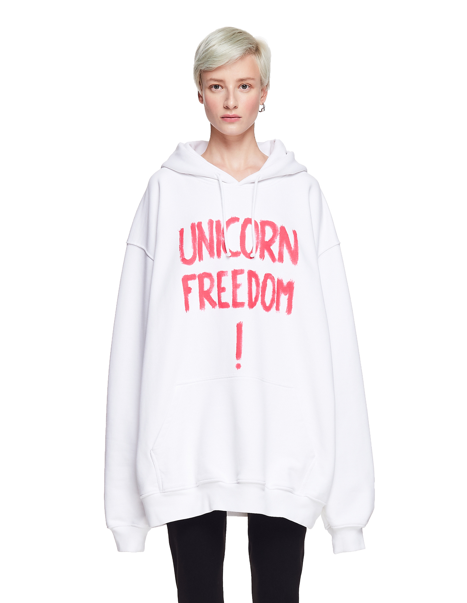 VETEMENTS Хлопковое худи Unicorn Freedom