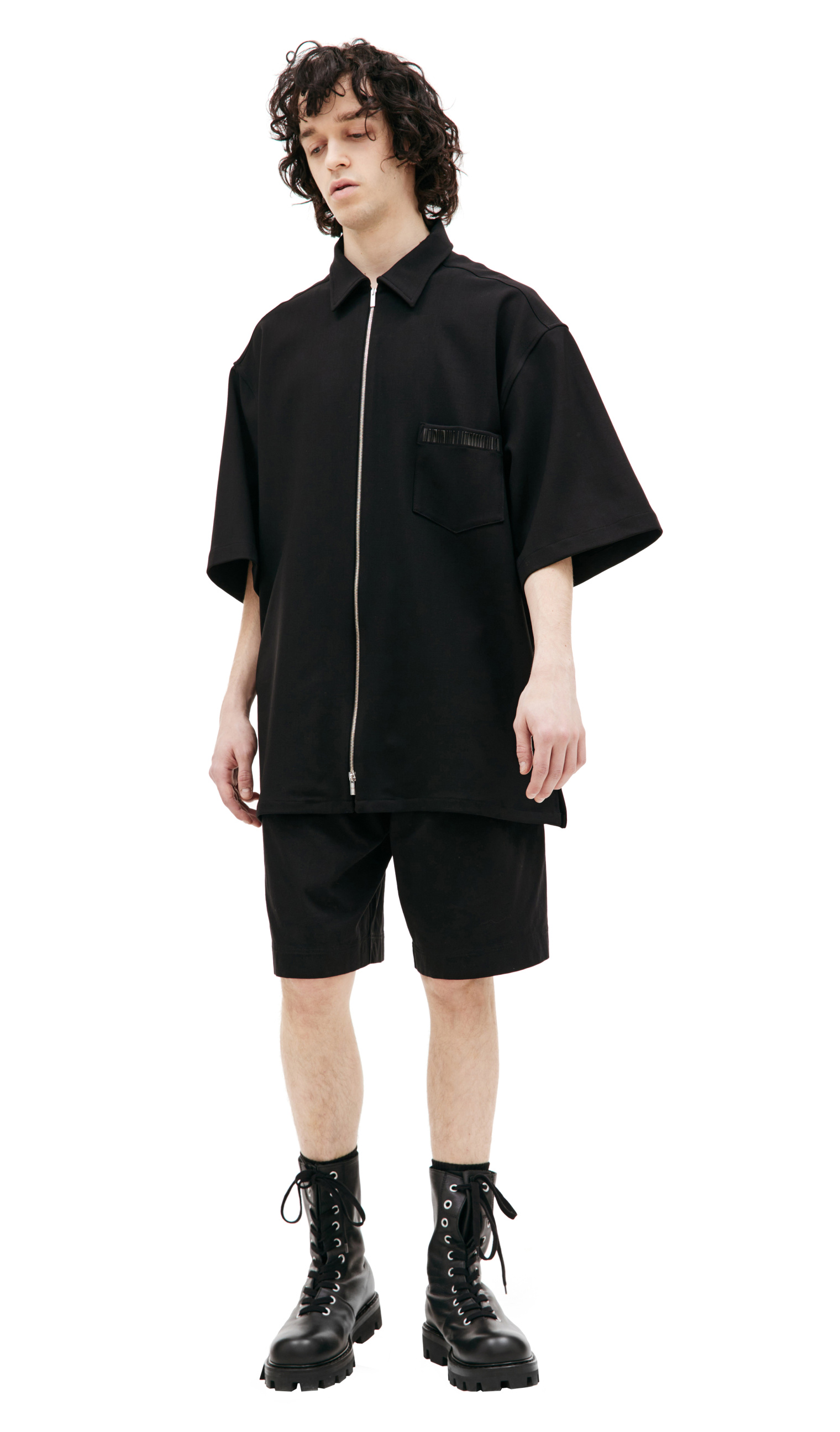 VTMNTS Wool zip up shirt