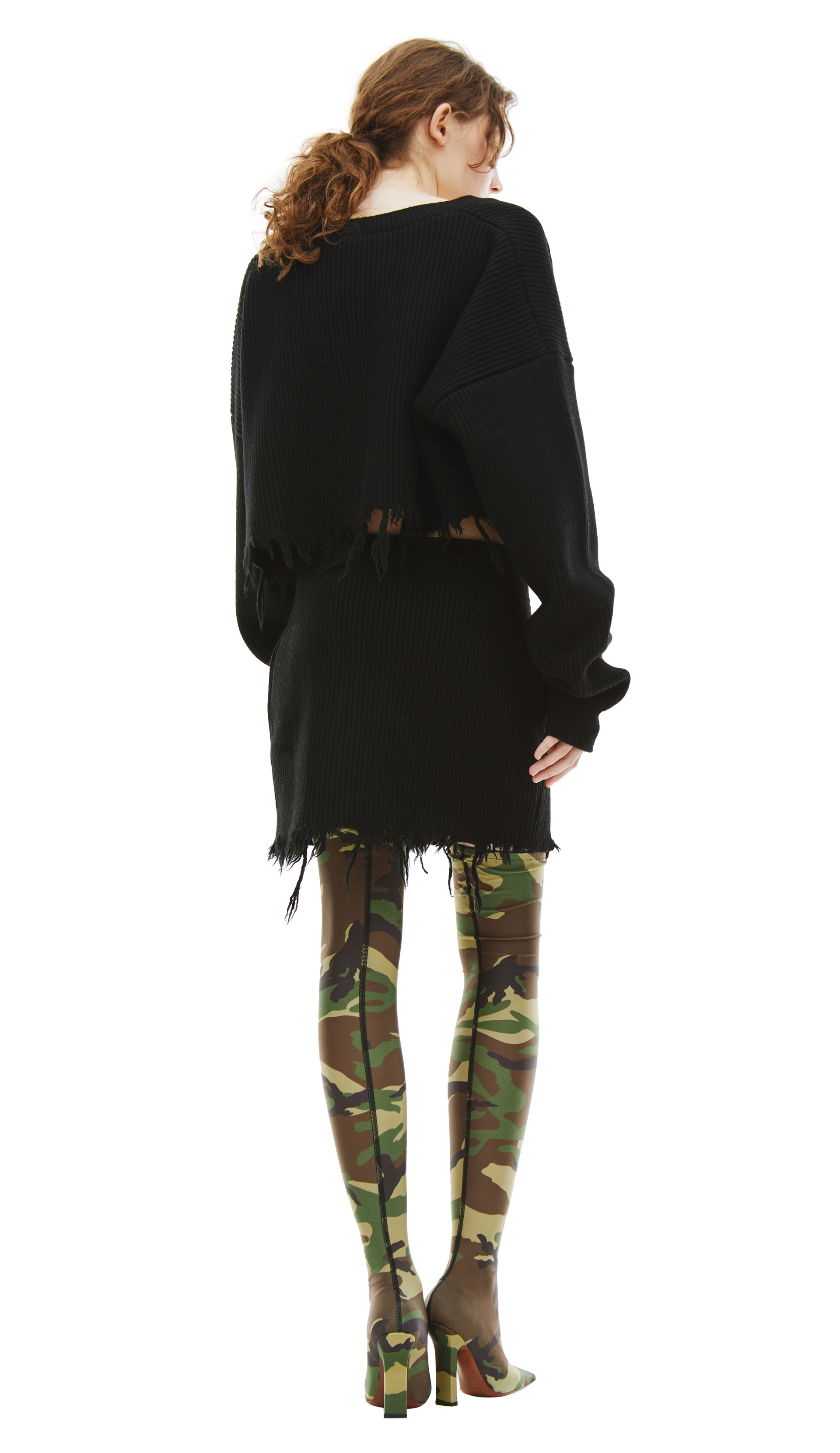 VETEMENTS Skirt & cardigan wool suit