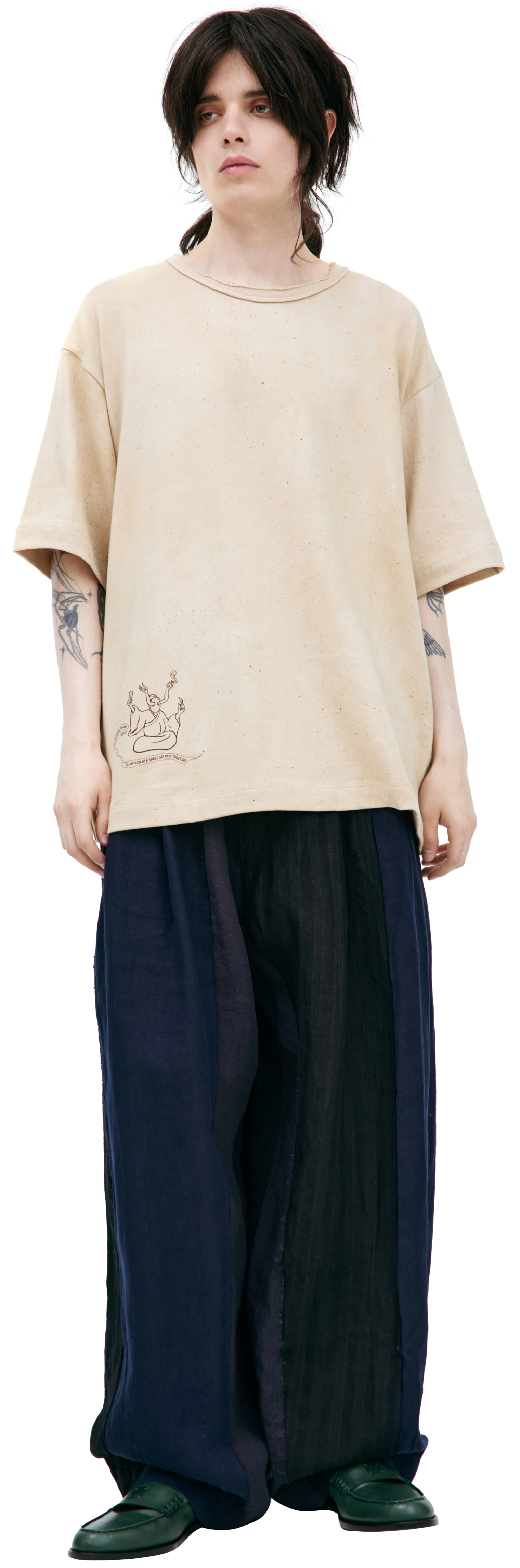 Ziggy Chen T-shirt with paint effect