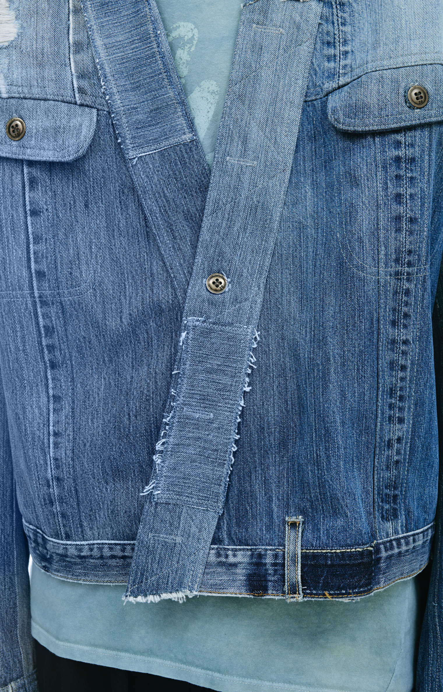Greg Lauren One button denim jacket