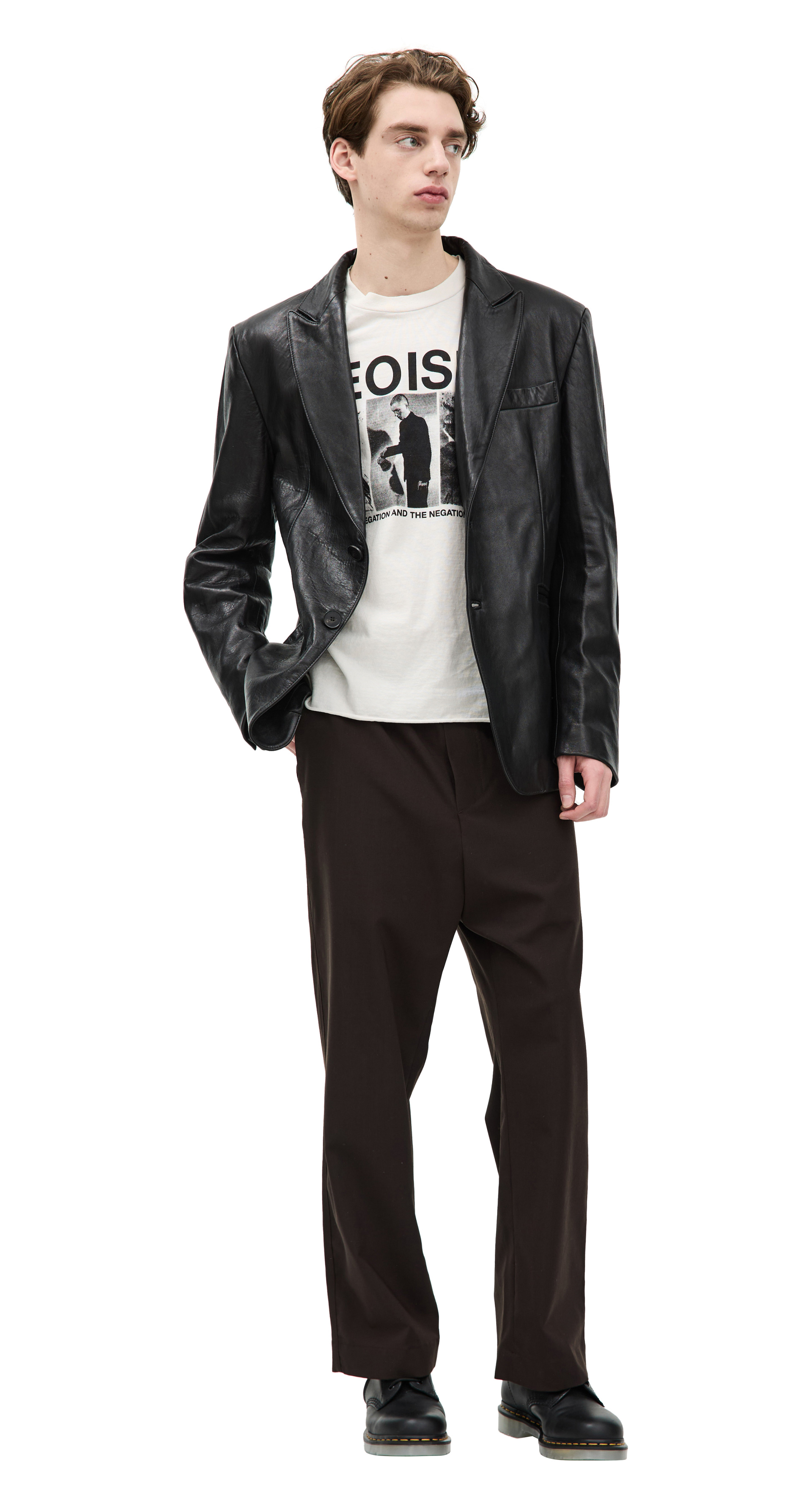 Enfants Riches Déprimés Single-breasted leather jacket