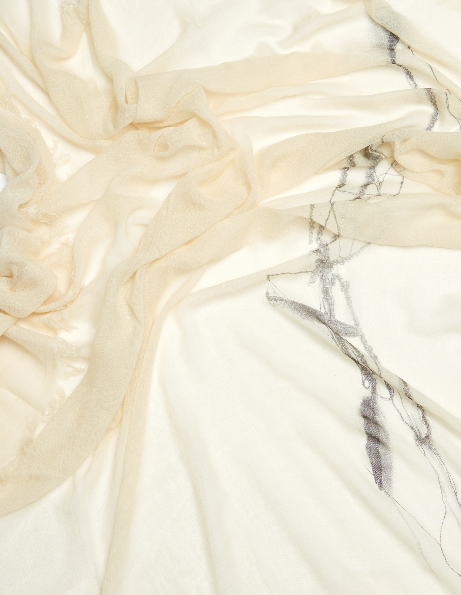 Ann Demeulemeester Printed cashmere scarf