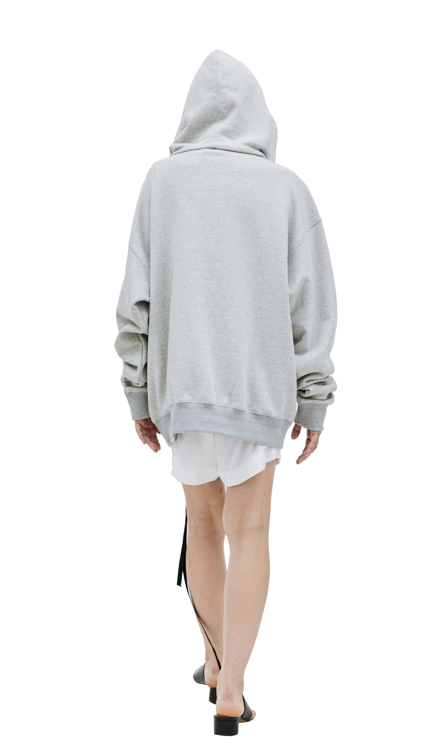 Jil Sander Grey zipped hoodie