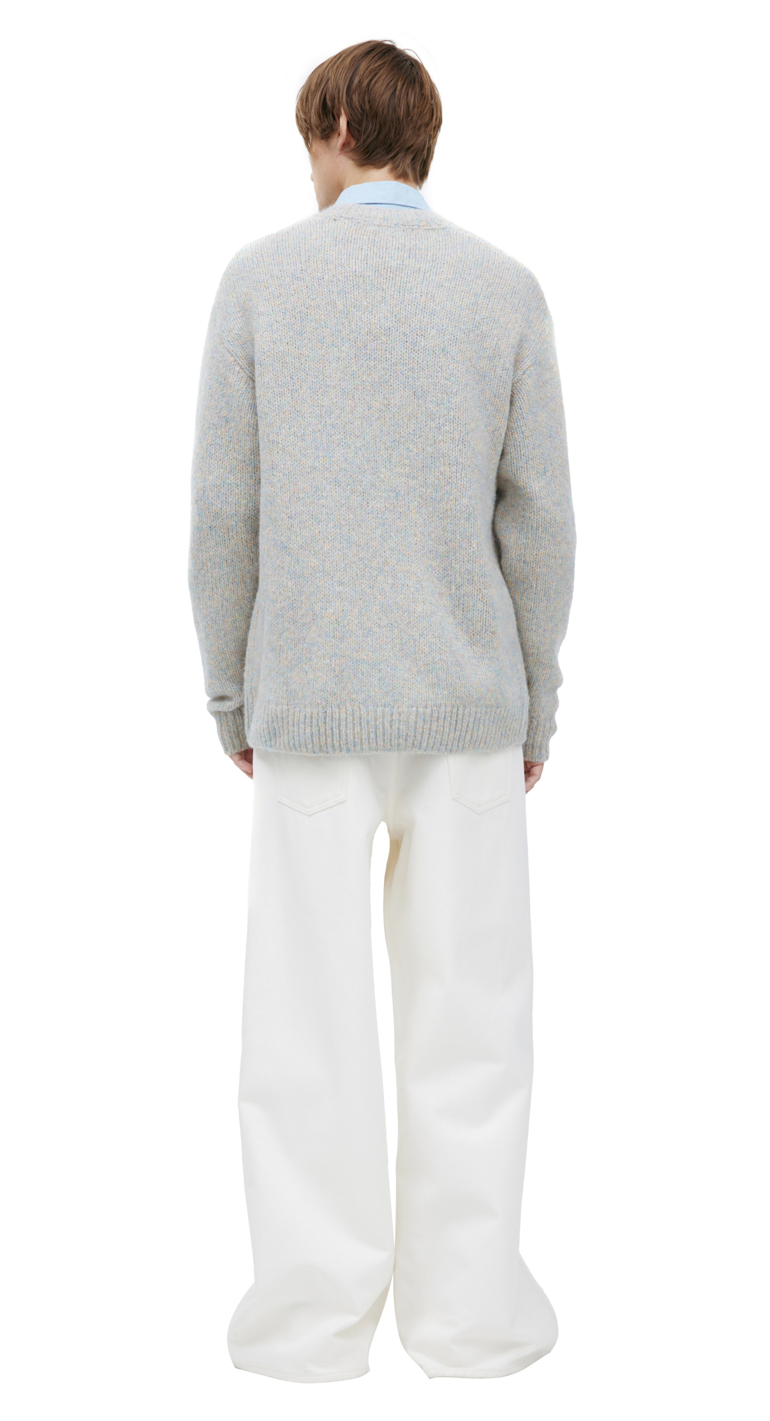 Dries Van Noten Combination wool cardigan