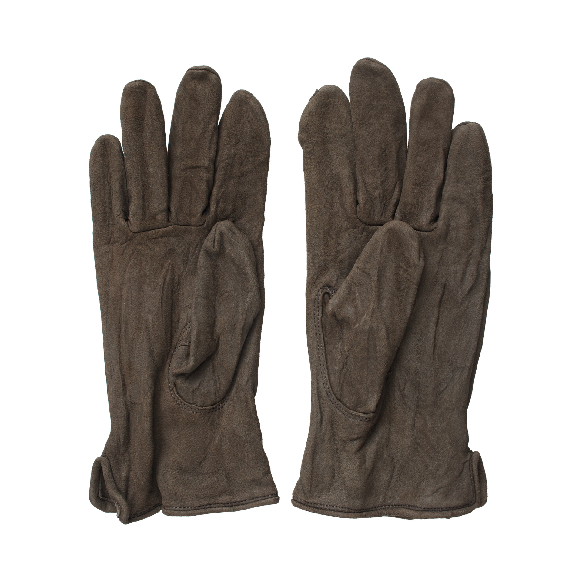 visvim Brown suede gloves