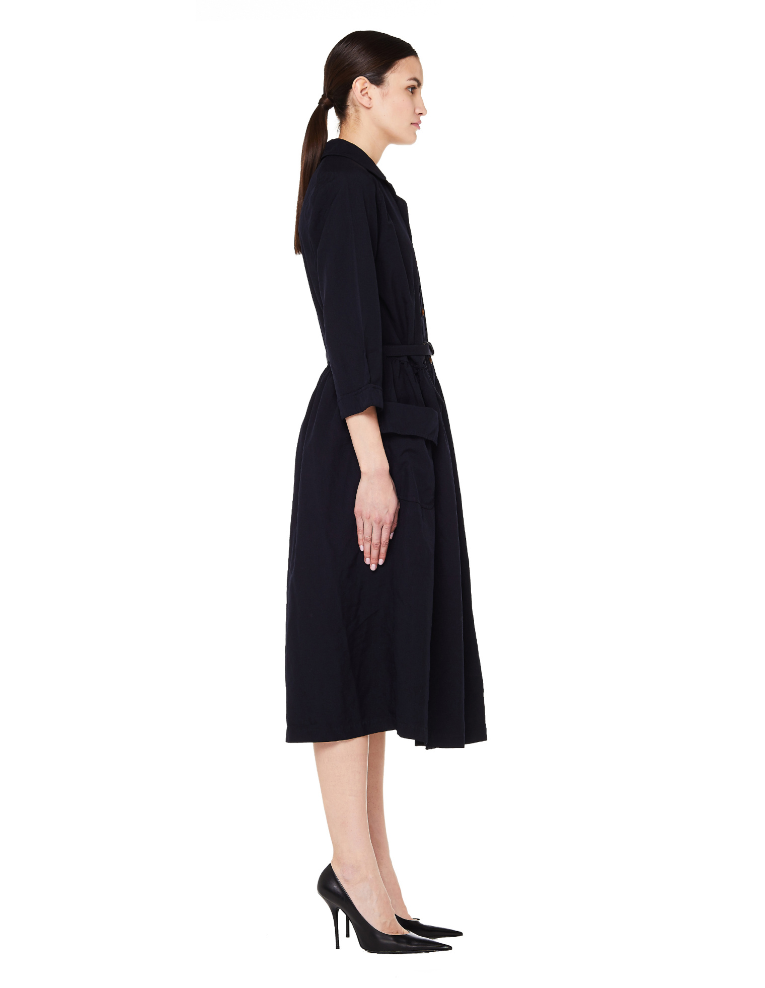Comme des Garcons CdG Blue Belted Dress