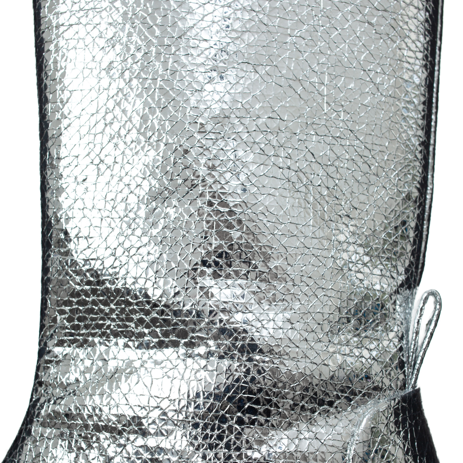 Jil Sander Silver leather ankle boots