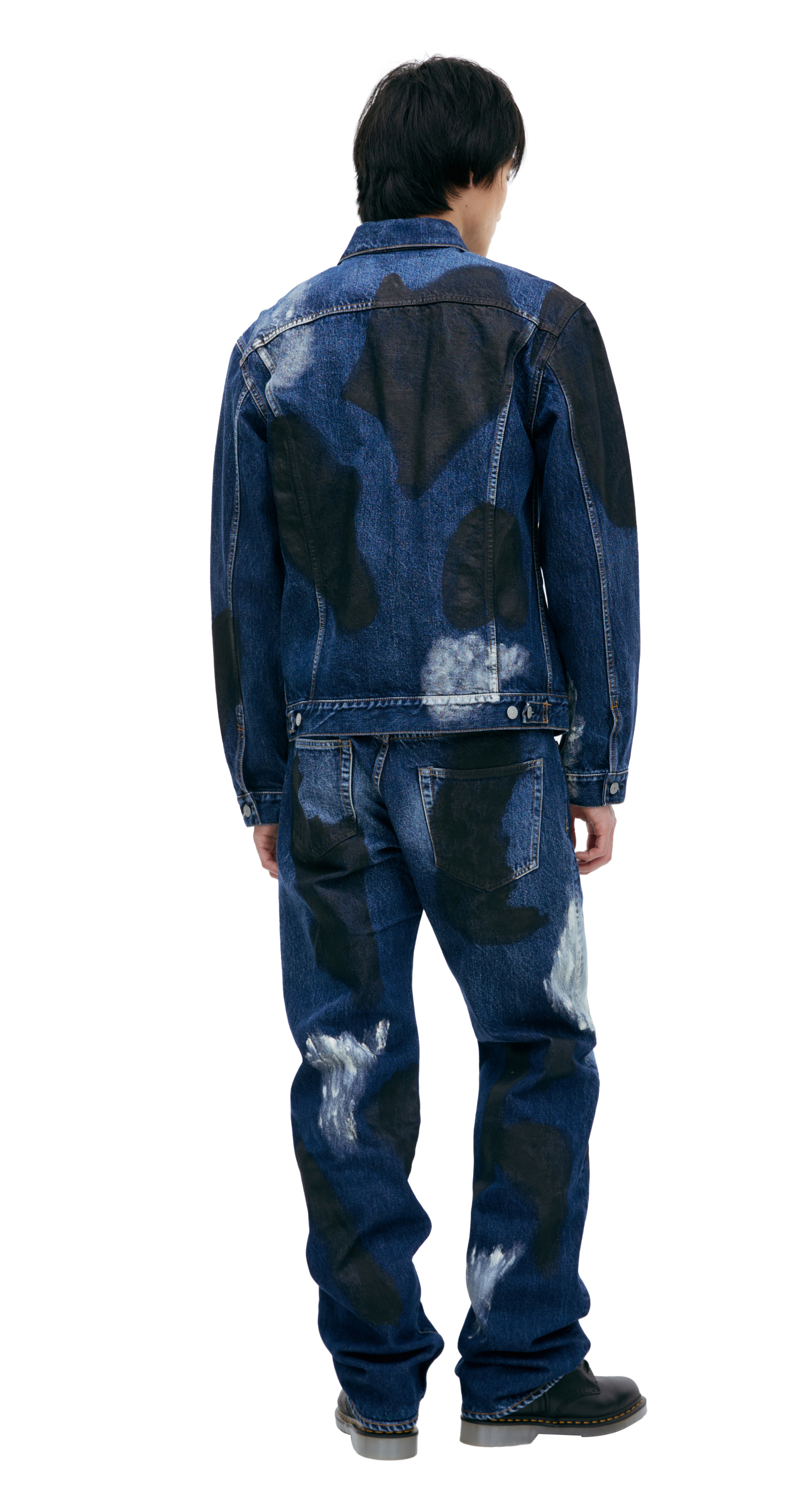 Yohji Yamamoto Denim jacket with paint effect