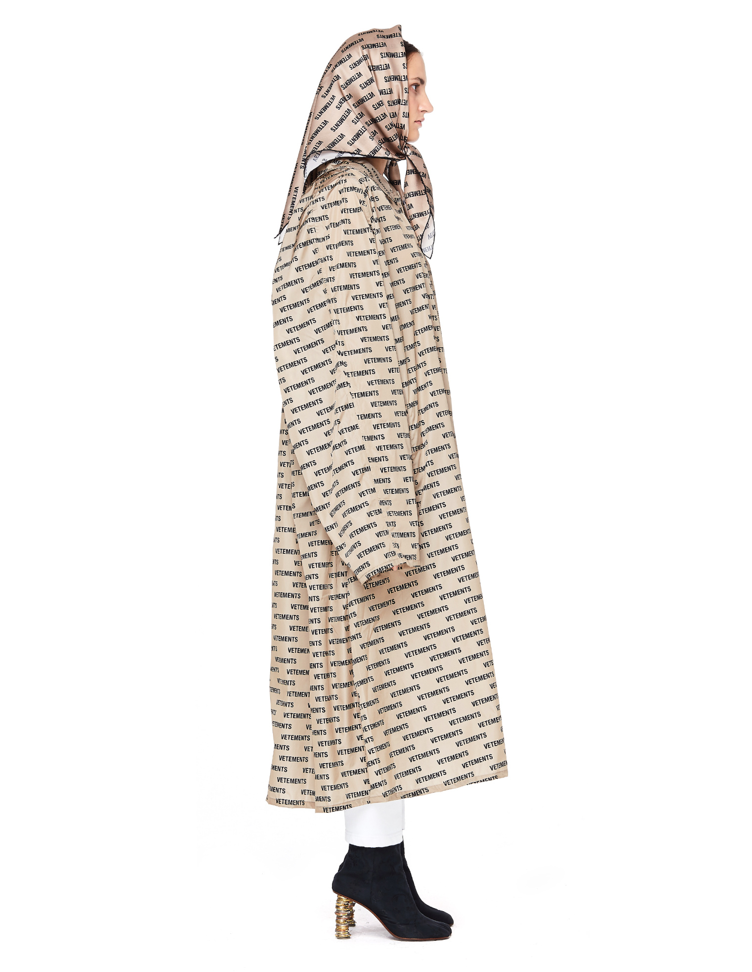 VETEMENTS Waterproof Monogram-printed Raincoat