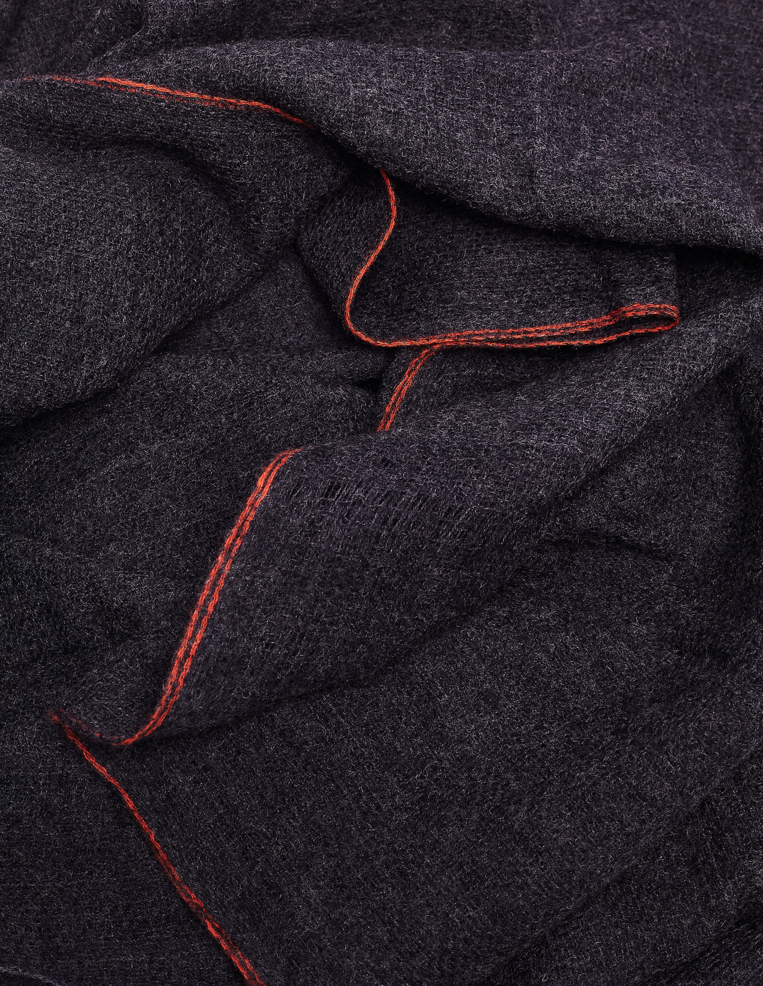 Yohji Yamamoto Серый шерстяной шарф