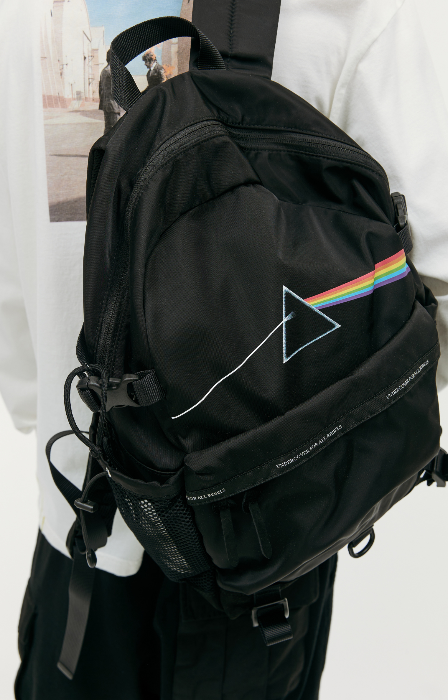 Undercover Комбинированный рюкзак с принтом Pink Floyd