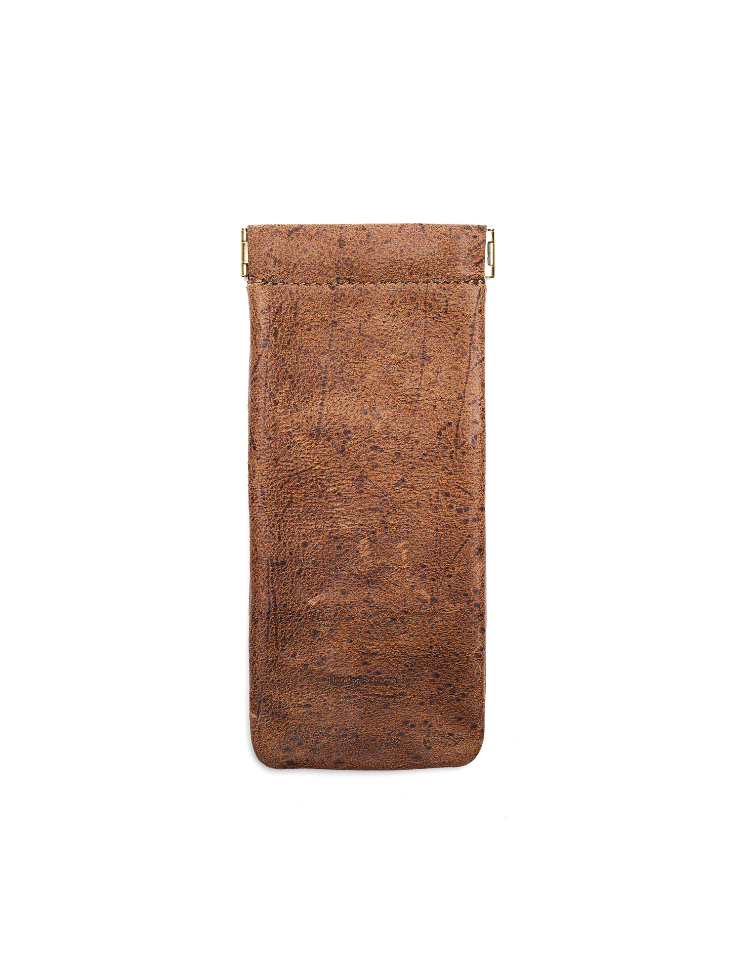 Hender Scheme Beige Leather Soft Glasses Case