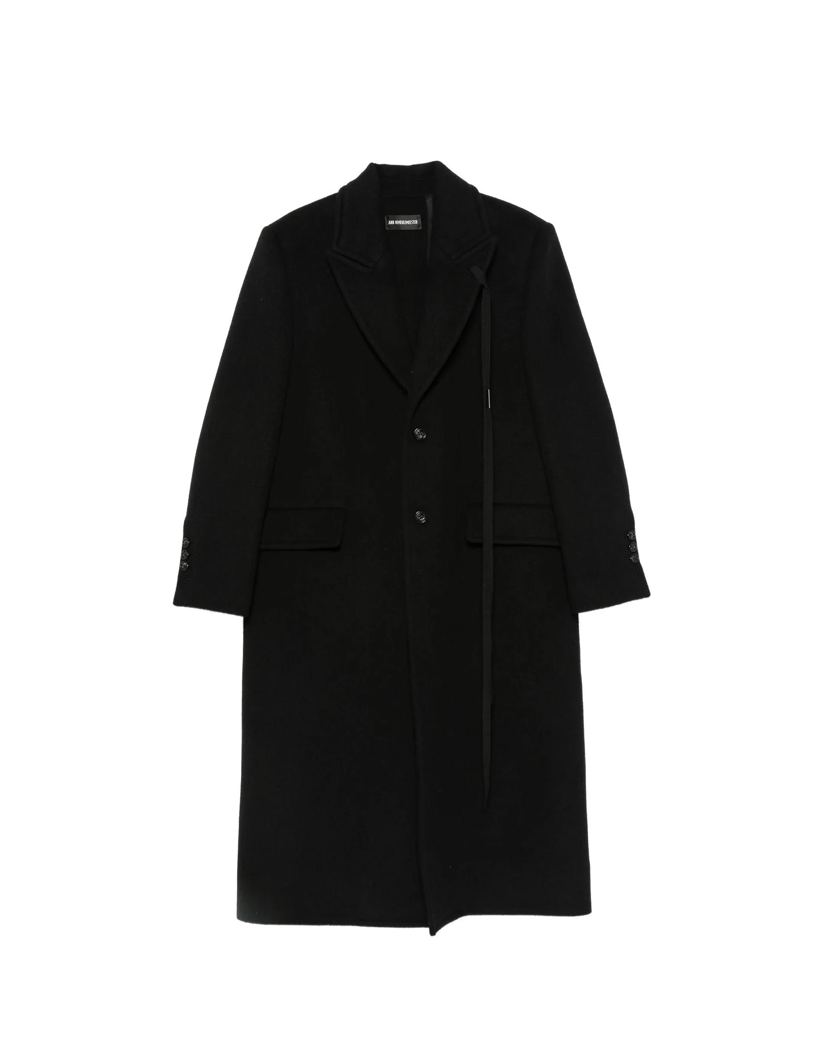 Ann Demeulemeester Black button-front coat
