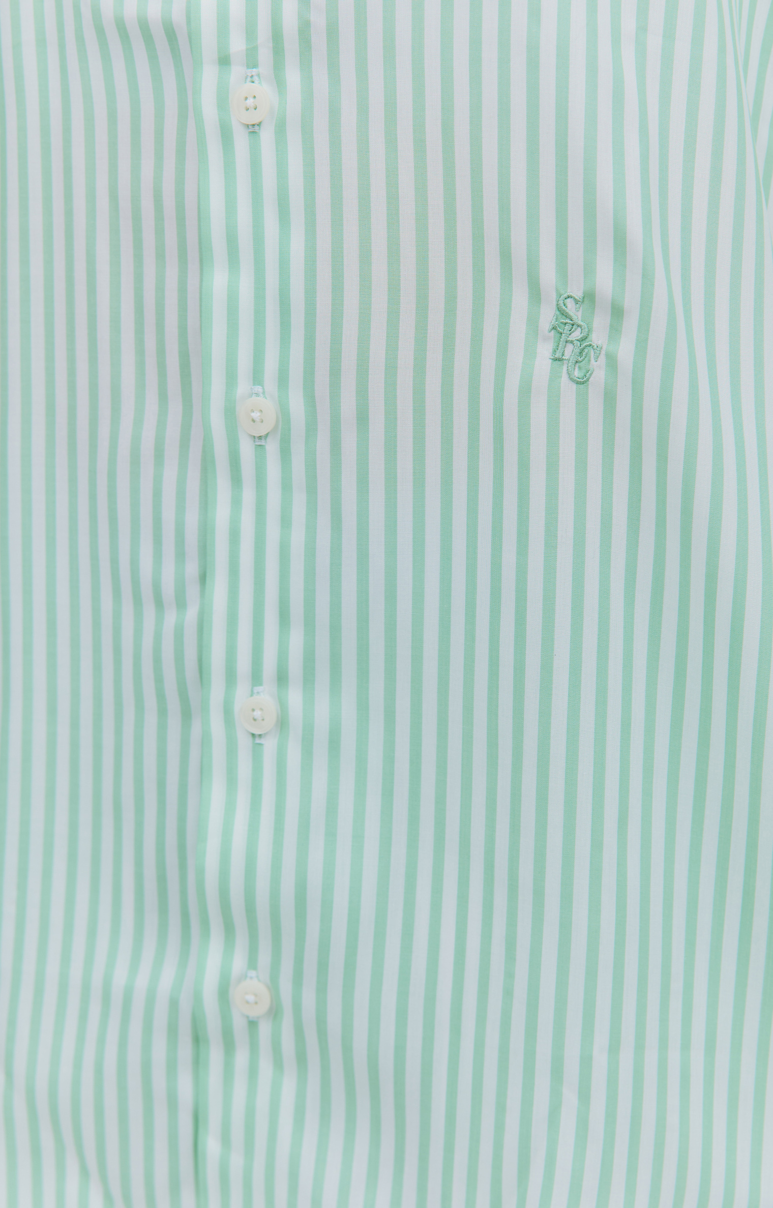 SPORTY & RICH Striped shirt with logo