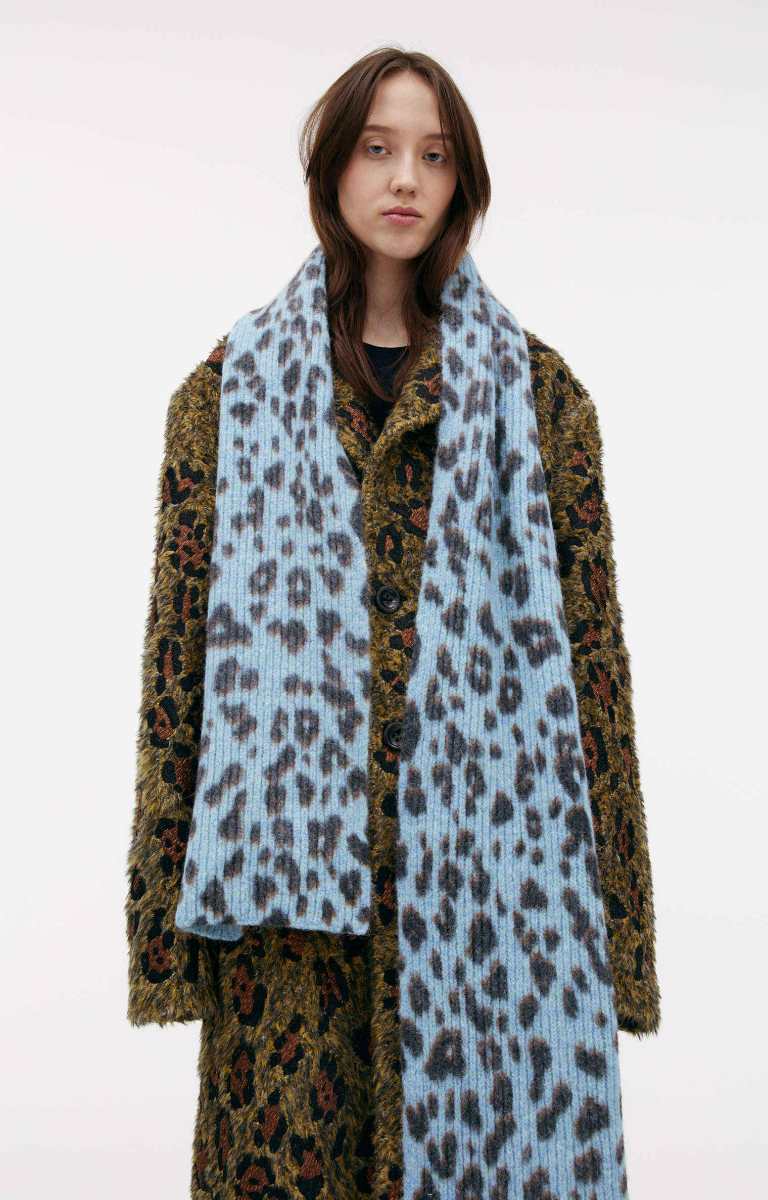 Dries Van Noten Animalistic print scarf